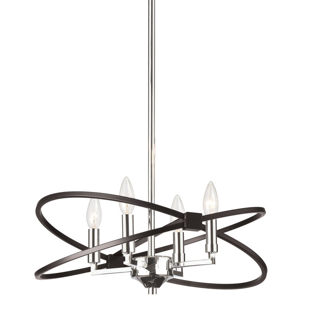 Dainolite PALOMA PAL-184C-PC-MB Chandelier Transitional - Polished Chrome