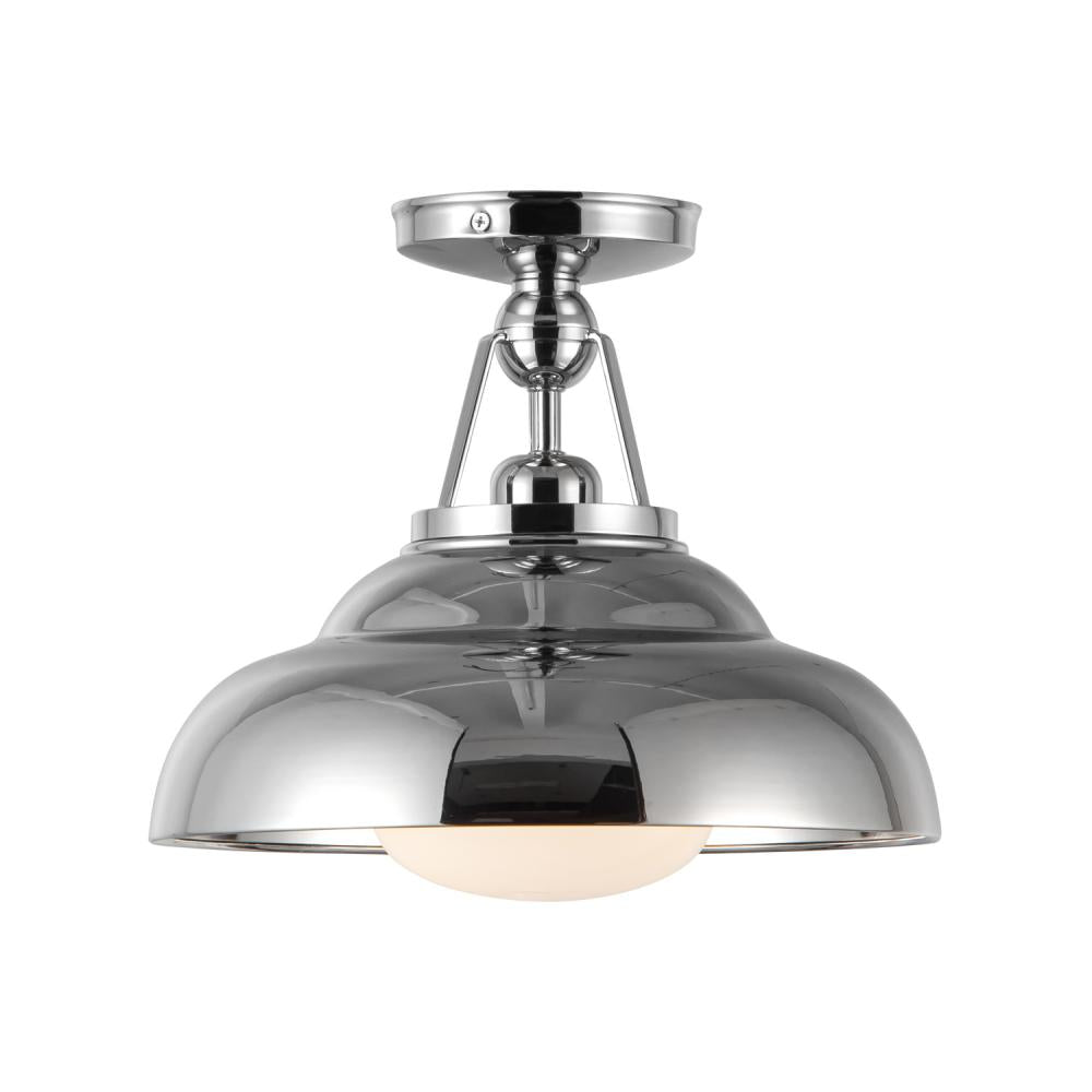 Alora Lighting PALMETTO SF344012PNGO Semi Flush Mt - Polished Nickel