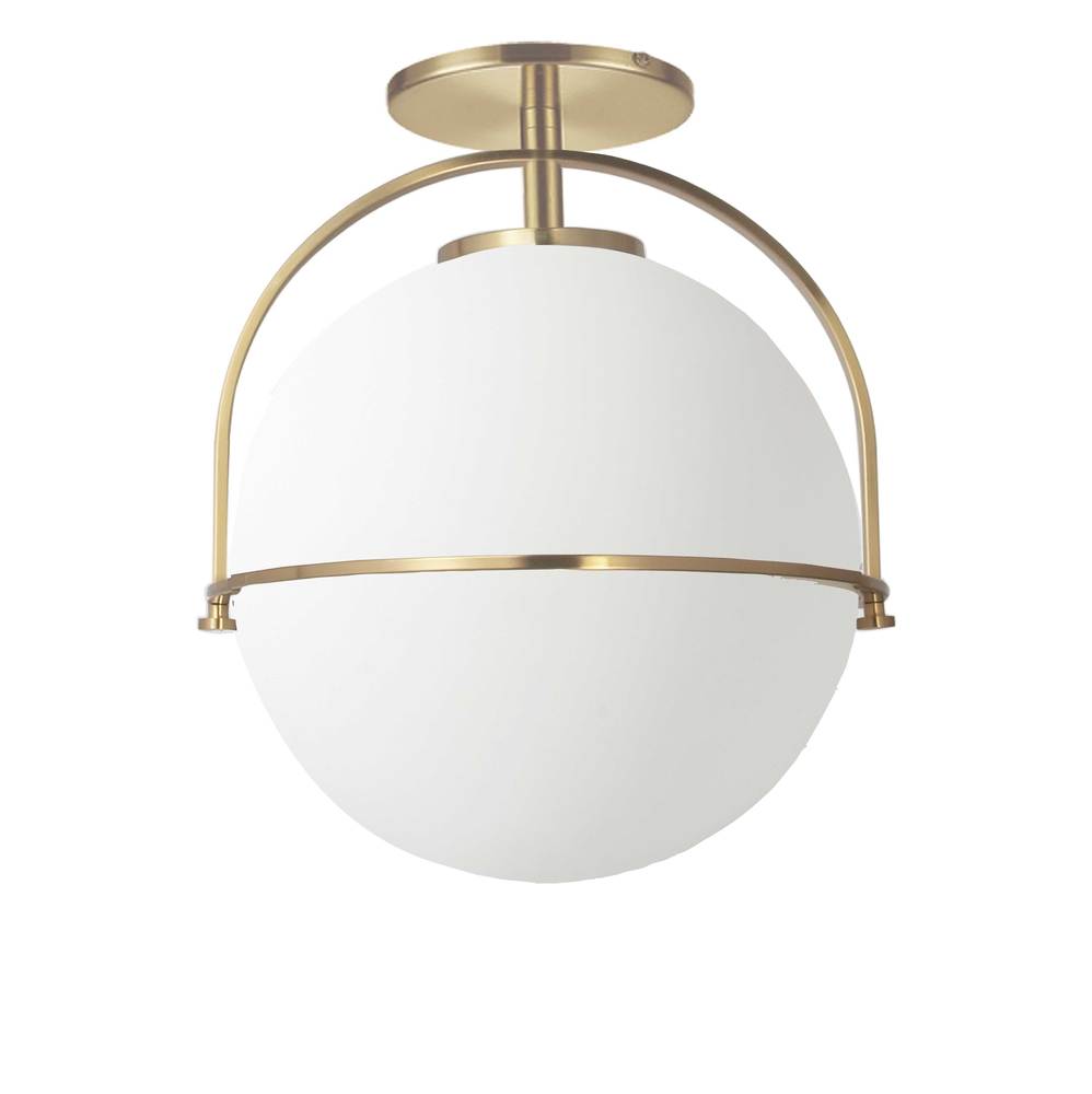 Dainolite PAO-121SF-AGB Semi Flush Mt Contemporary - Aged Brass