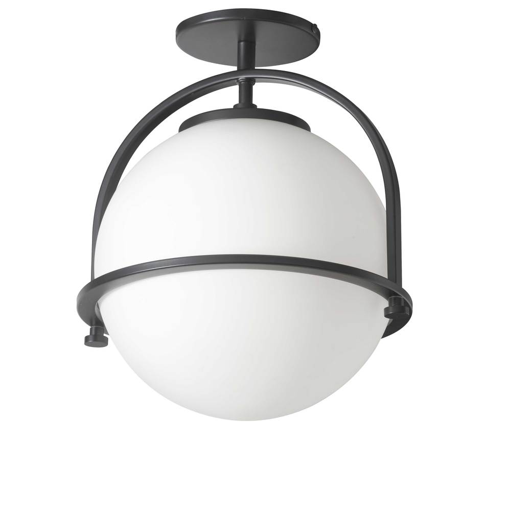 Dainolite PAO-121SF-MB Semi Flush Mt Contemporary - Matte Black