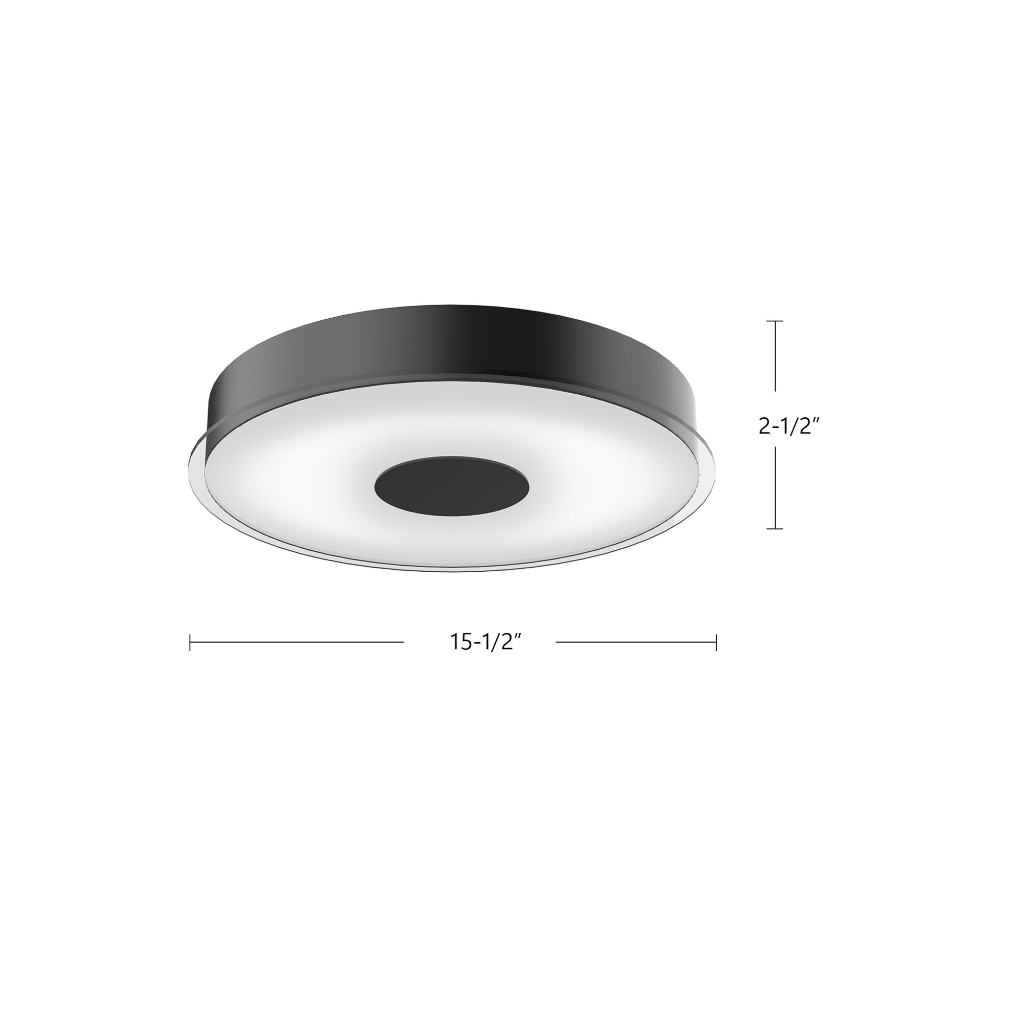 Parker 16-in Brushed Nickel LED Flush Mount