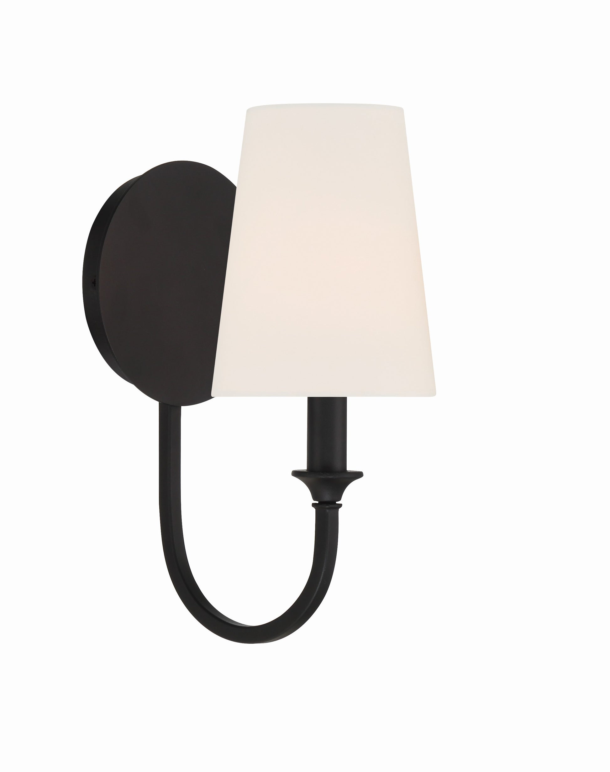 Crystorama Payton PAY-921-BF – 5.5 Inch – 1 Light – Sconce – Black Forged – Damp Rated