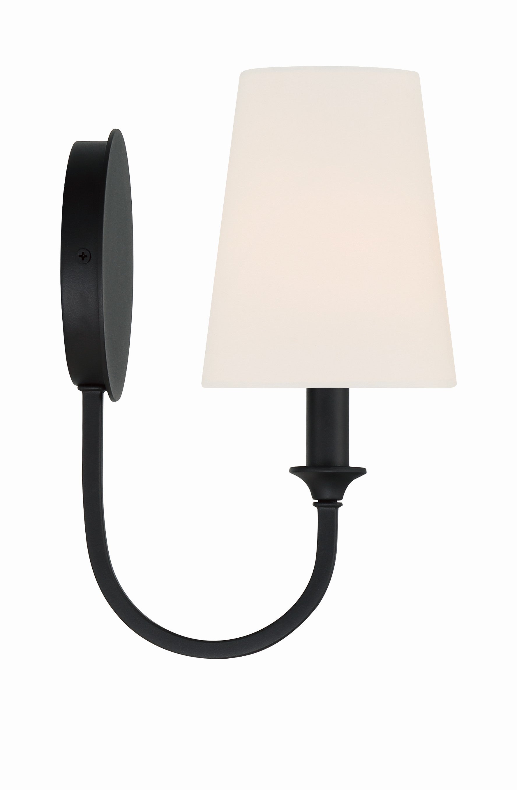Crystorama Payton PAY-921-BF – 5.5 Inch – 1 Light – Sconce – Black Forged – Damp Rated