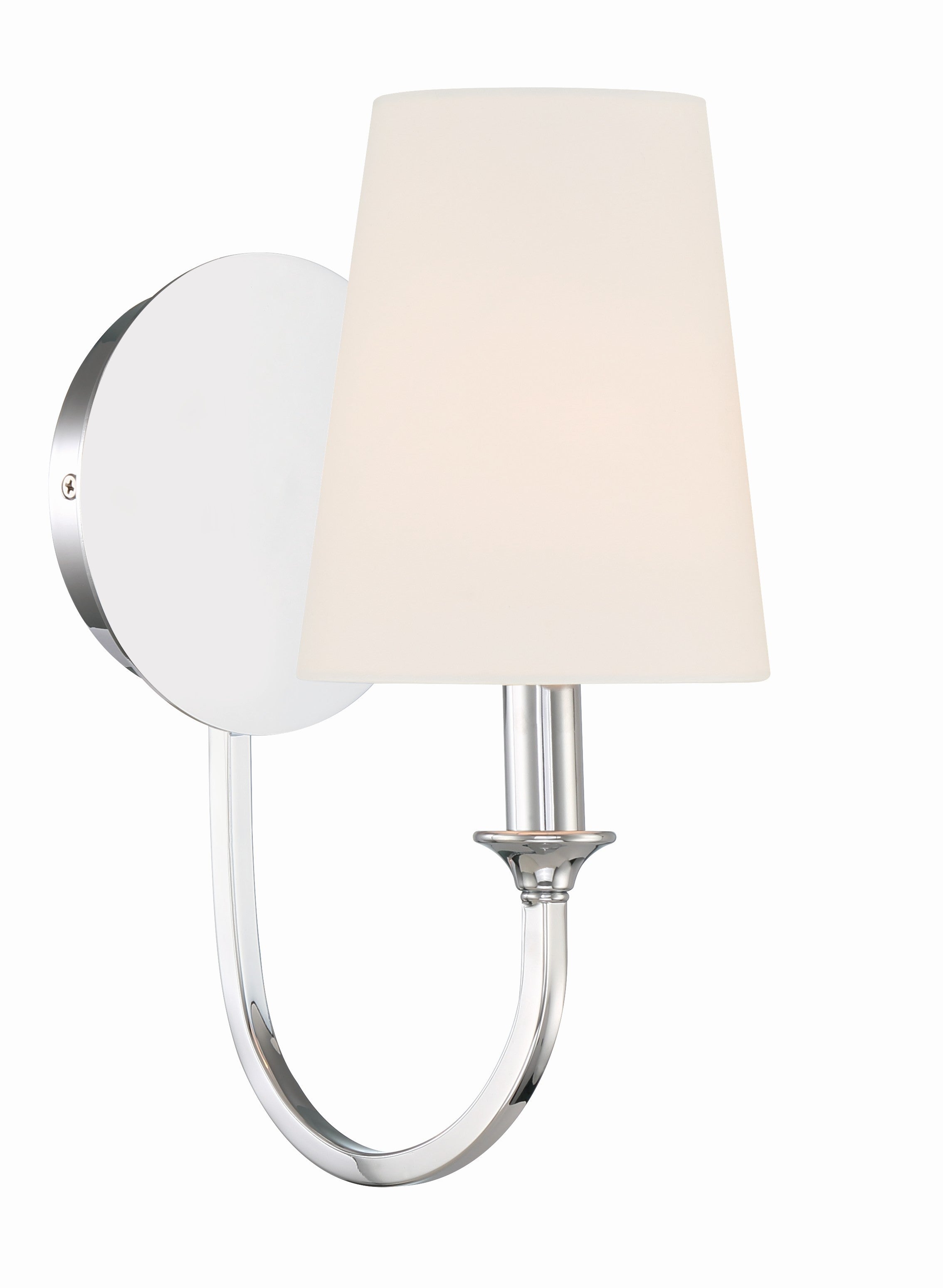 Crystorama Payton PAY-921-CH – 5.5 Inch – 1 Light – Sconce – Polished Chrome – Damp Rated