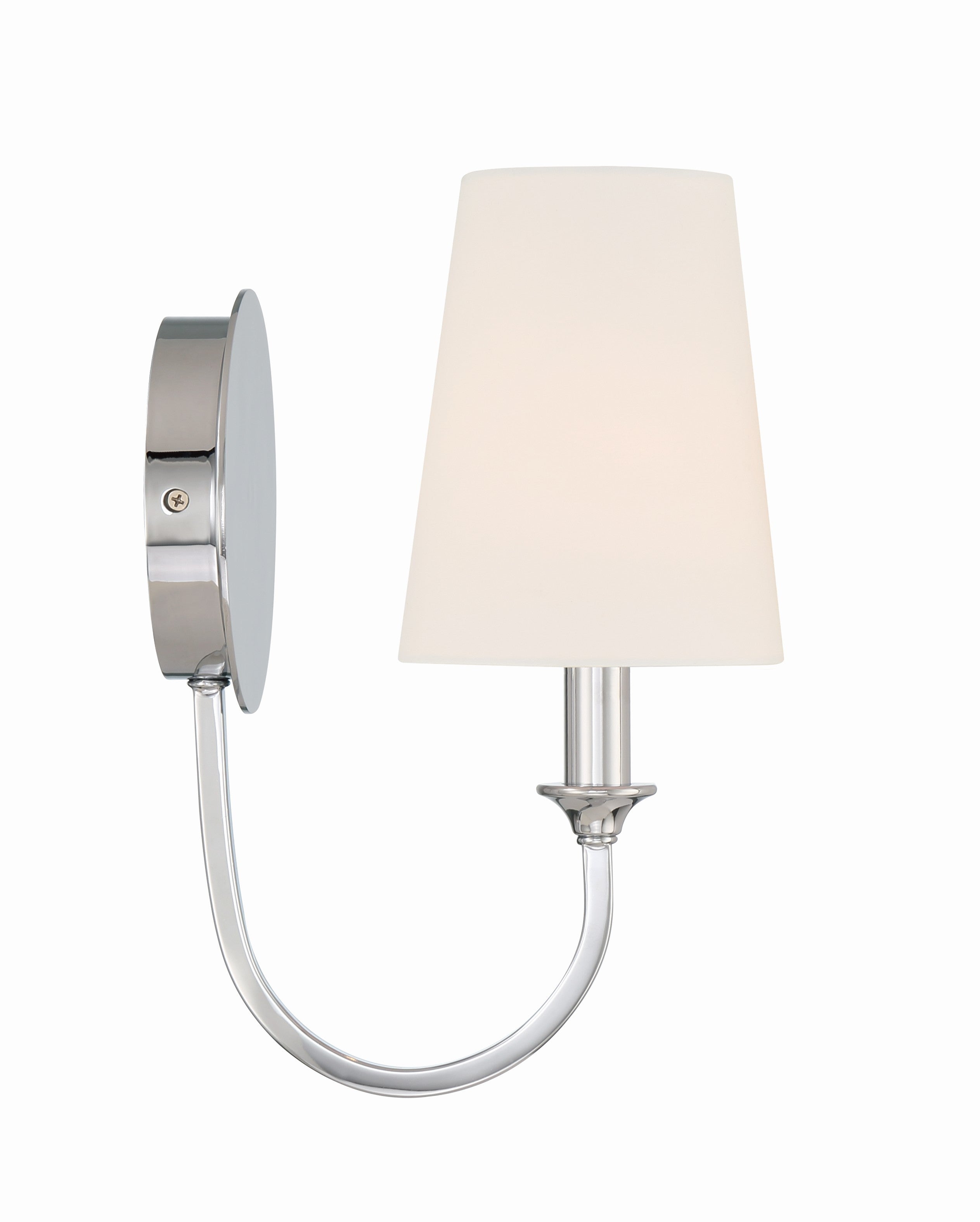 Crystorama Payton PAY-921-CH – 5.5 Inch – 1 Light – Sconce – Polished Chrome – Damp Rated