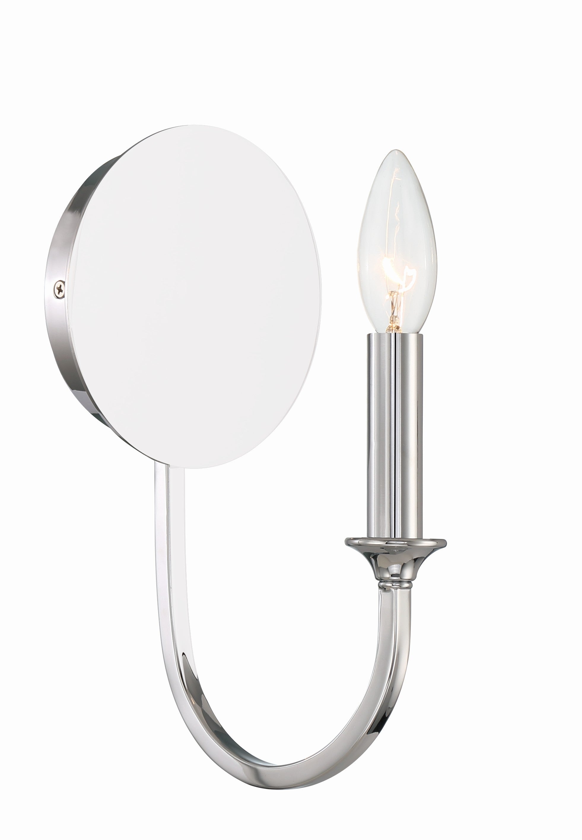 Crystorama Payton PAY-921-CH – 5.5 Inch – 1 Light – Sconce – Polished Chrome – Damp Rated