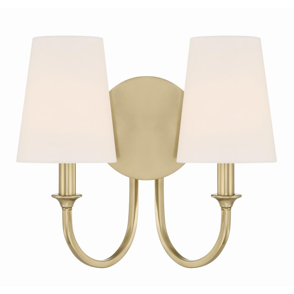 Crystorama PAYTON PAY-922-VG Sconce Contemporary - Vibrant Gold