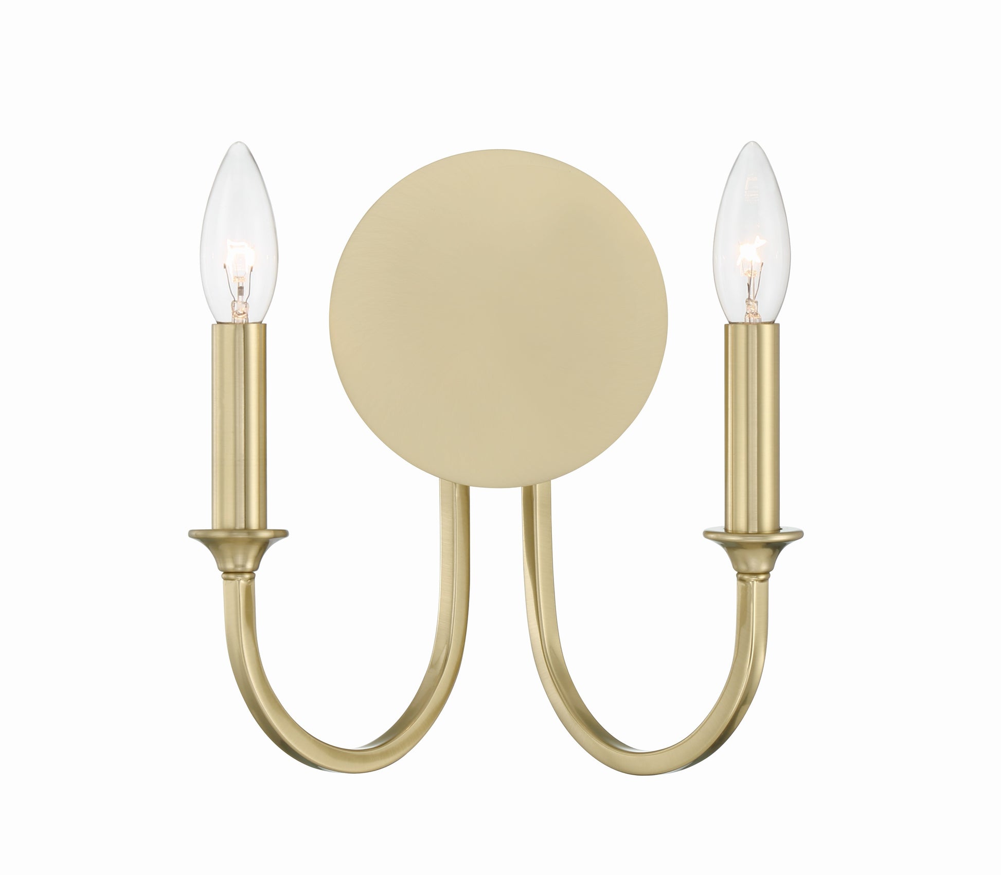 Crystorama Payton PAY-922-VG – 13.5 Inch – 2 Light – Sconce – Vibrant Gold – Damp Rated