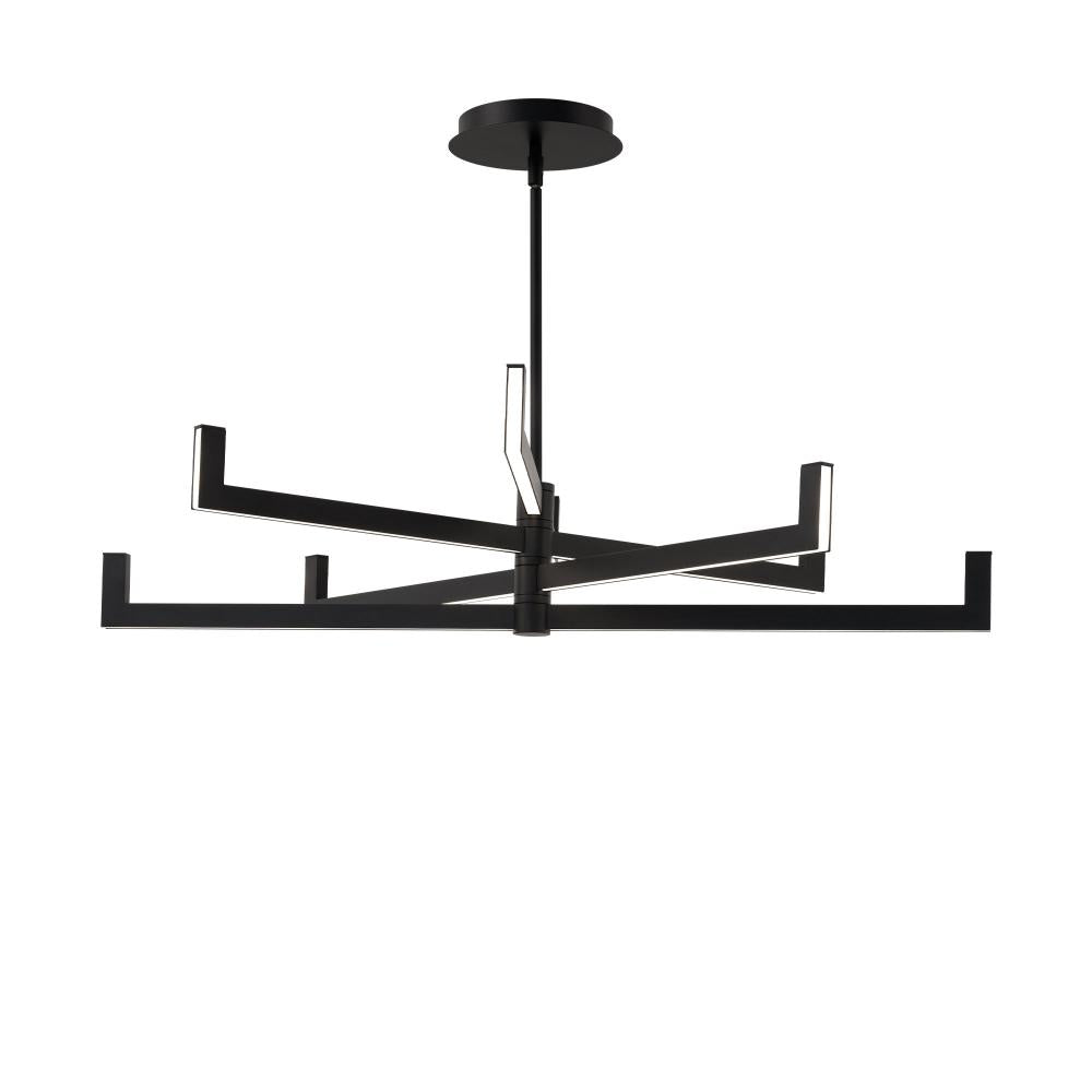 WAC Lighting PD-33436-27-BK Chandelier Industrial - Black