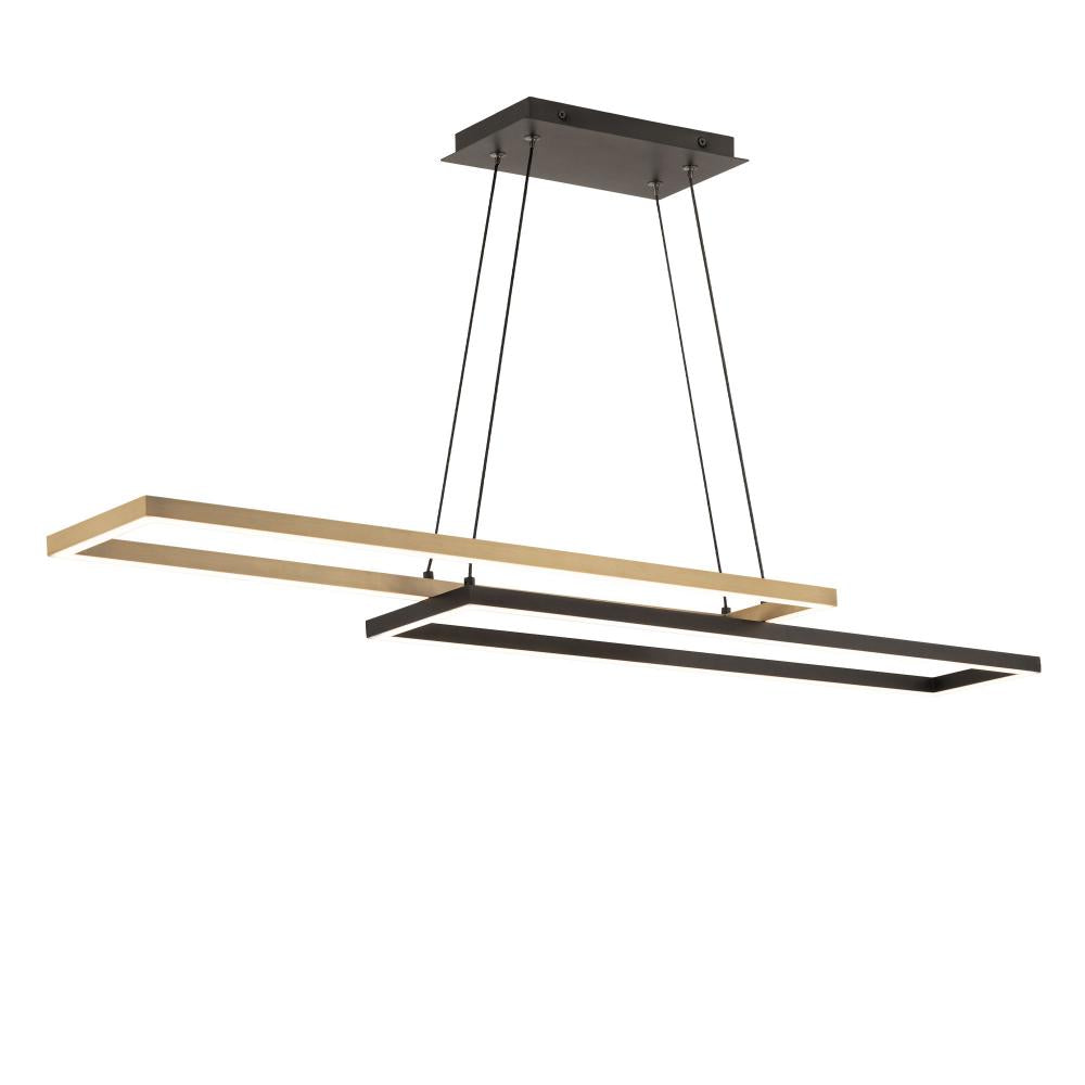 WAC Lighting PD-81442-35-BK/AB Pendant - Black Aged Brass