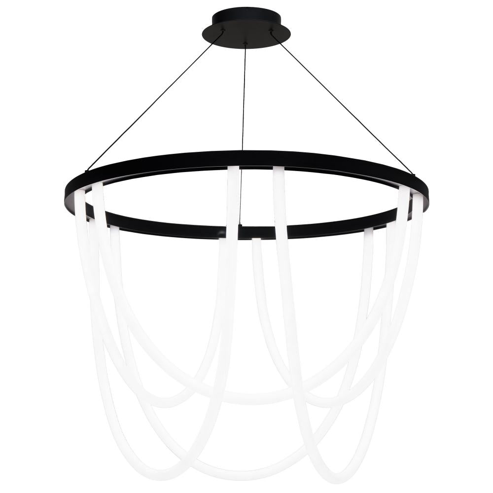 WAC Lighting PD-89436-BK Chandelier Craftsman Mission - Black