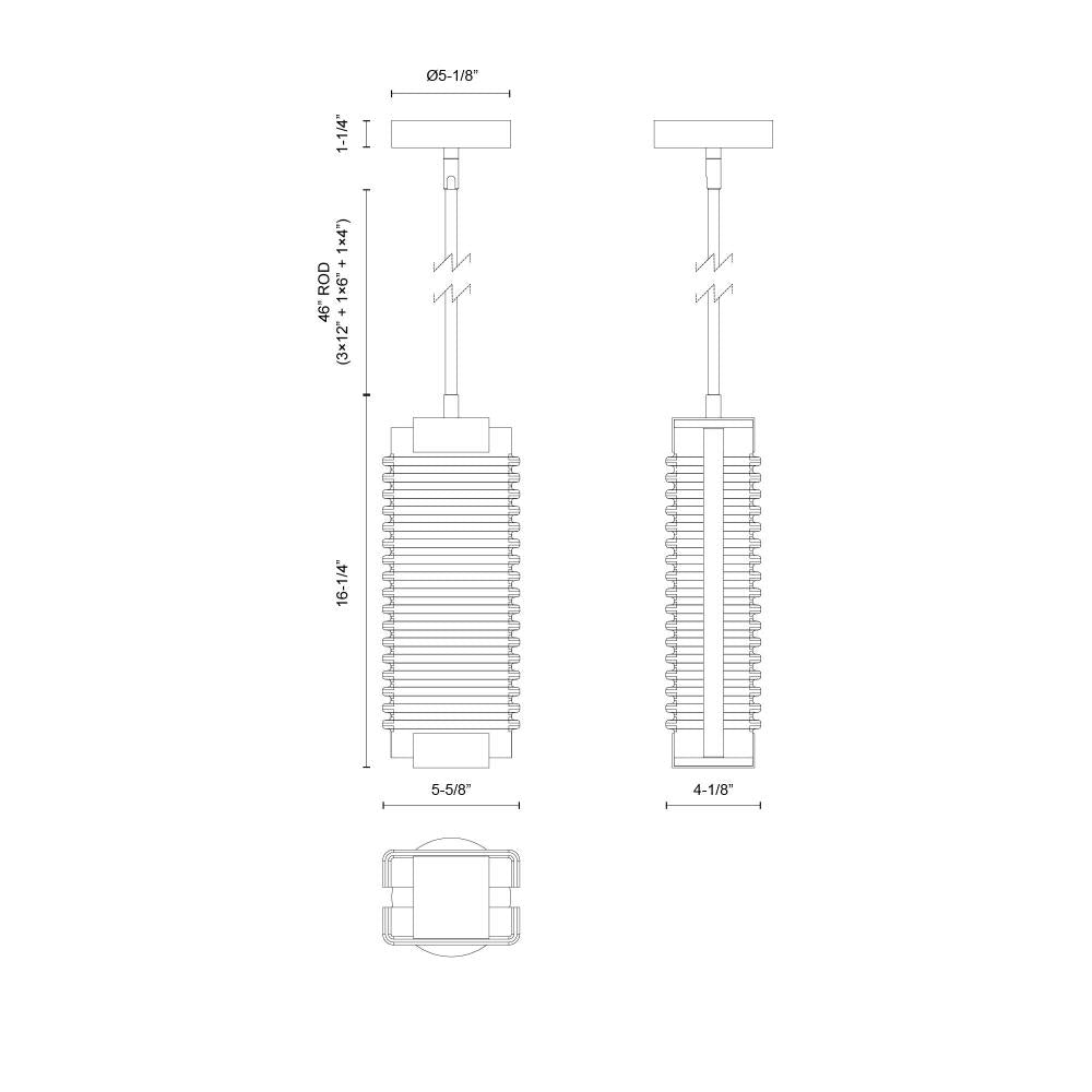 Alora Lighting ALAI PD374316UBCR-UNV Pendant - Urban Bronze