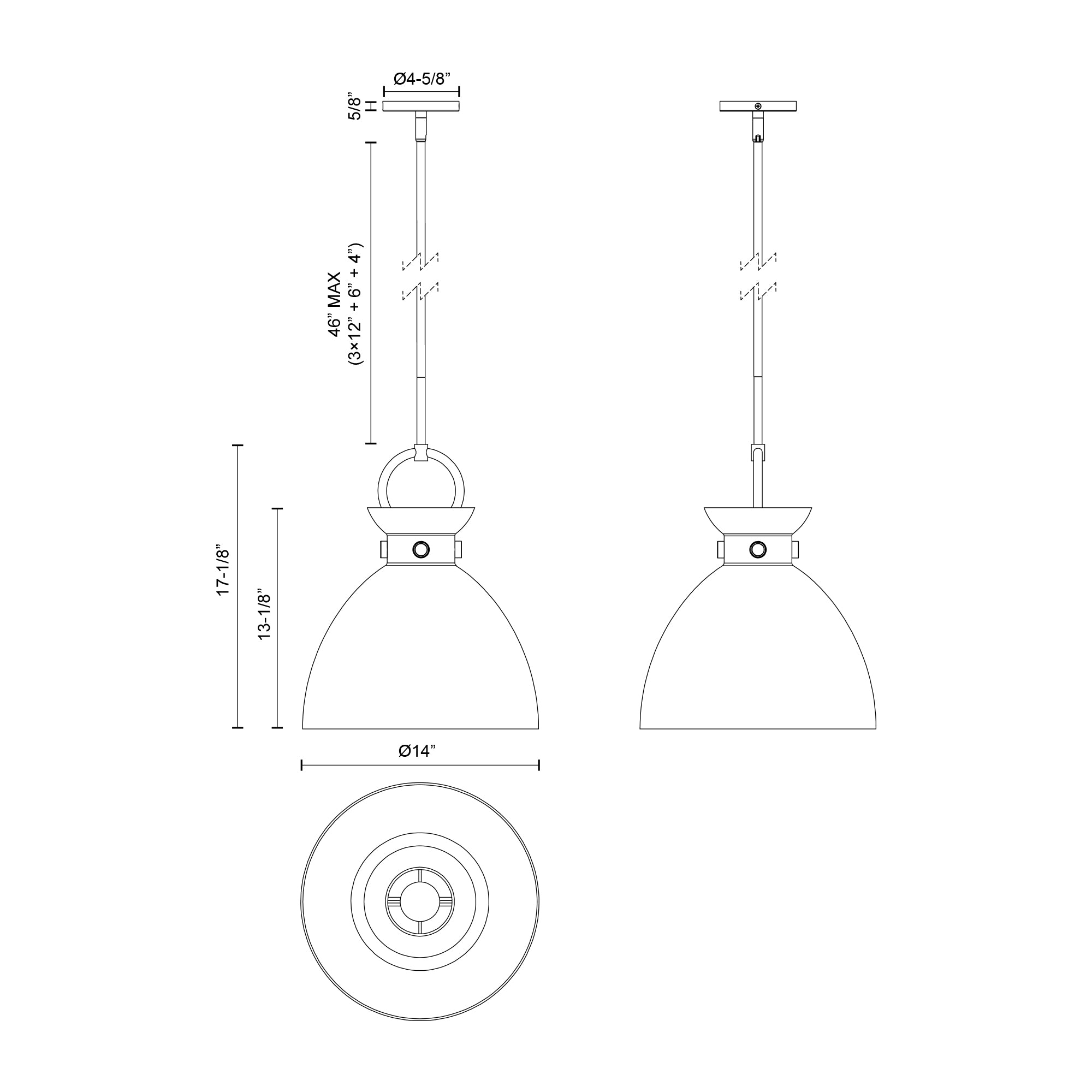 Waldo 14-in Aged Gold/Glossy Opal Glass 1 Light Pendant