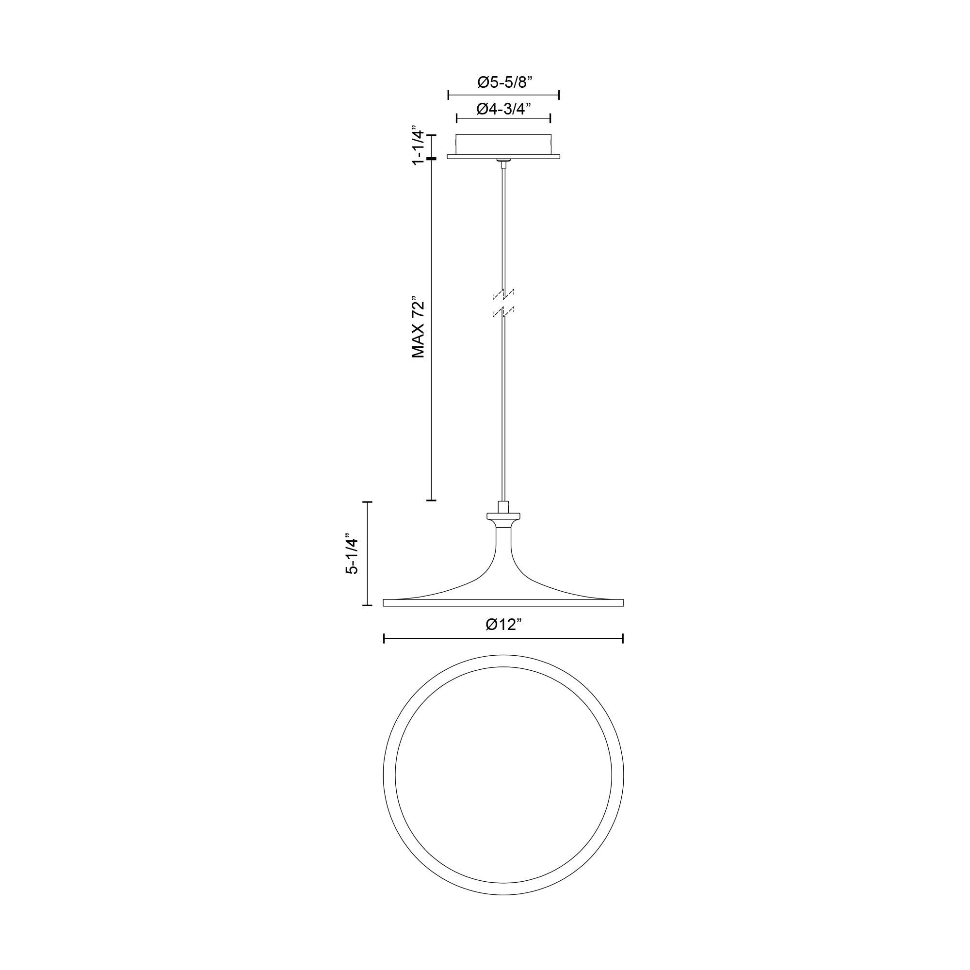 Issa 12-in Brushed Gold LED Pendant