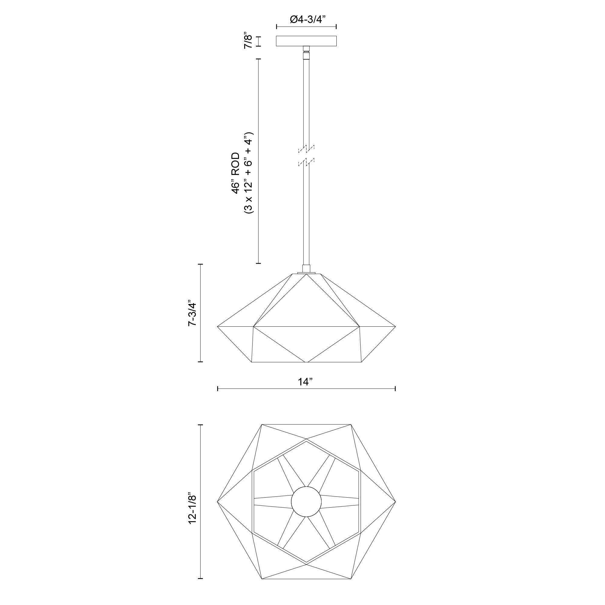 Krysta 14-in Brushed Gold/Opal Glass 1 Light Pendant