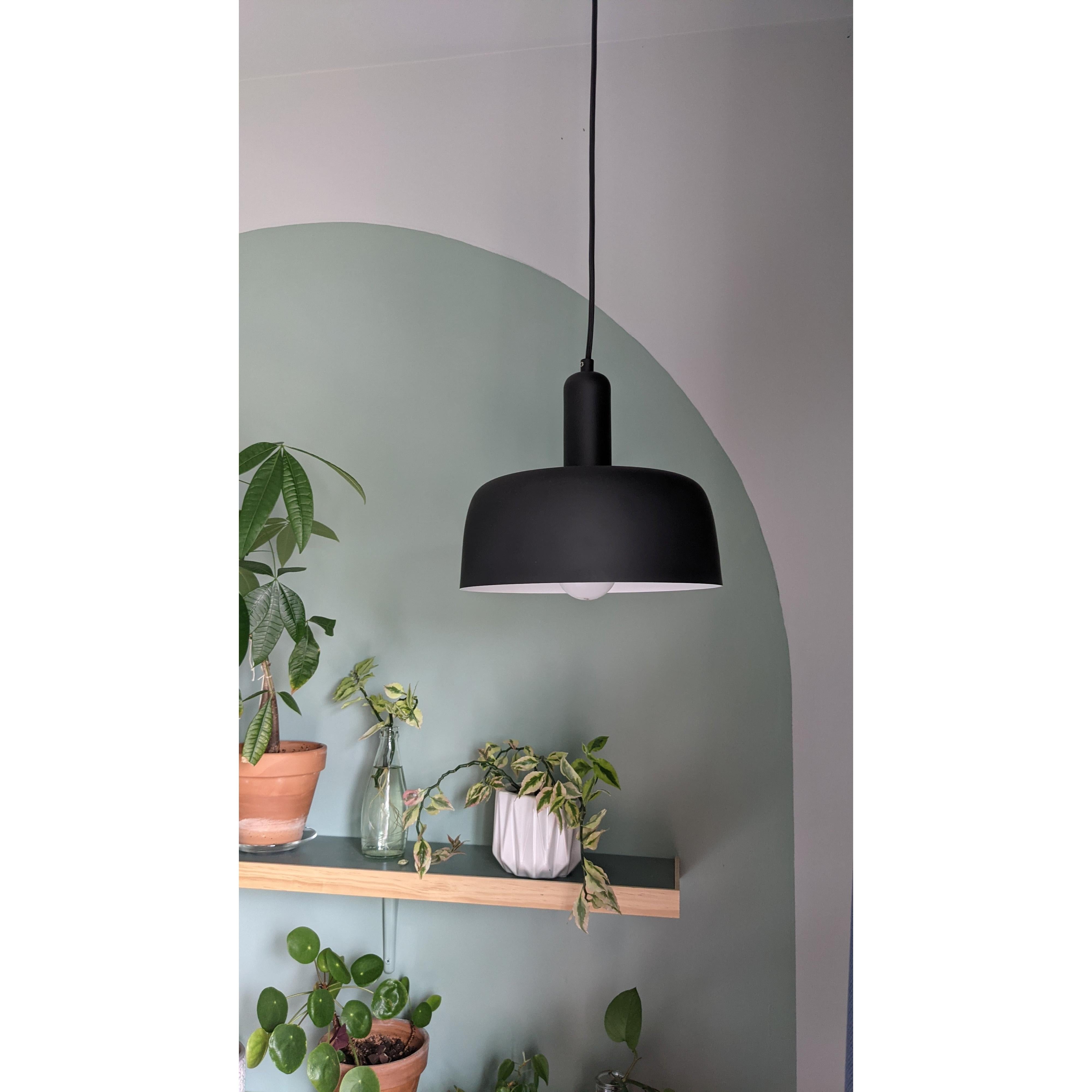 Adriano 10-in Matte Black 1 Light Pendant