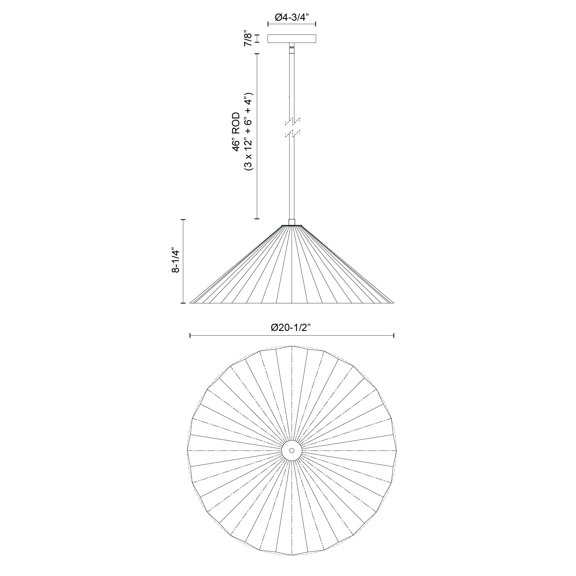 Serena 20-in Matte Black/Opal Glass 1 Light Pendant