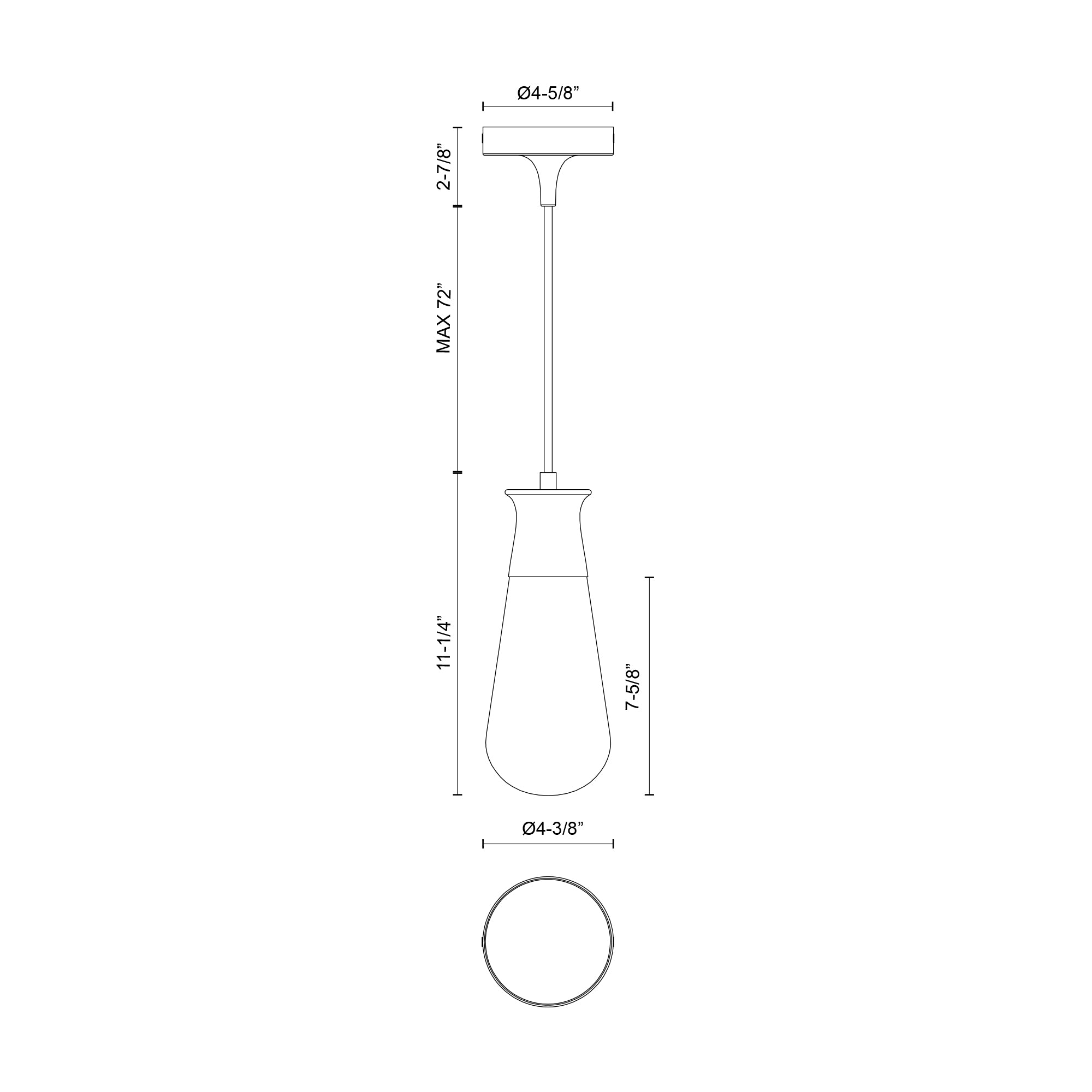 Marcel 4-in Aged Gold 1 Light Pendant