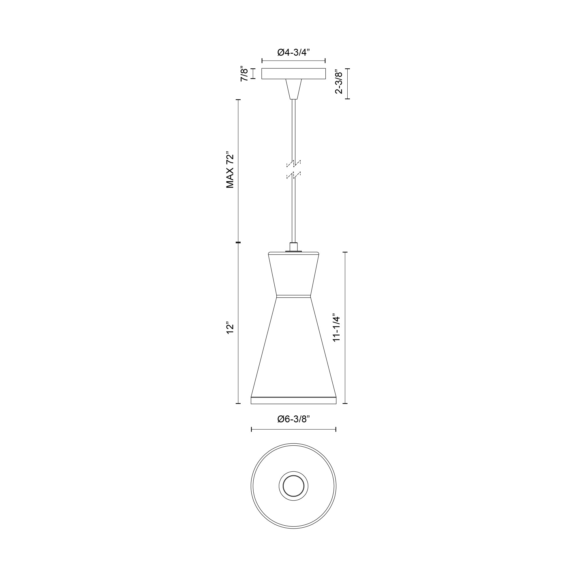 Betty 6-in Matte Black/Opal Glass 1 Light Pendant