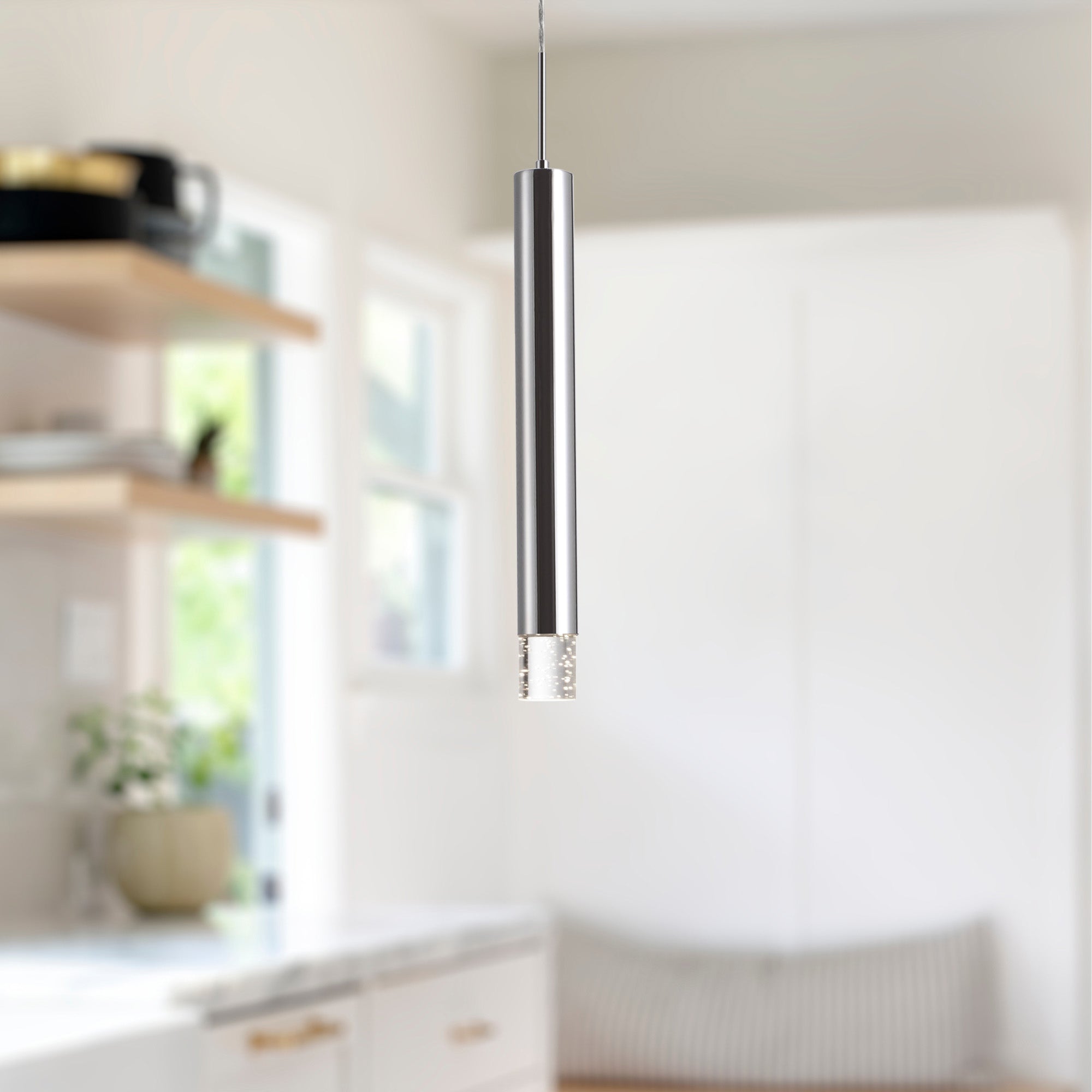 Pendula 16-in Chrome LED Pendant