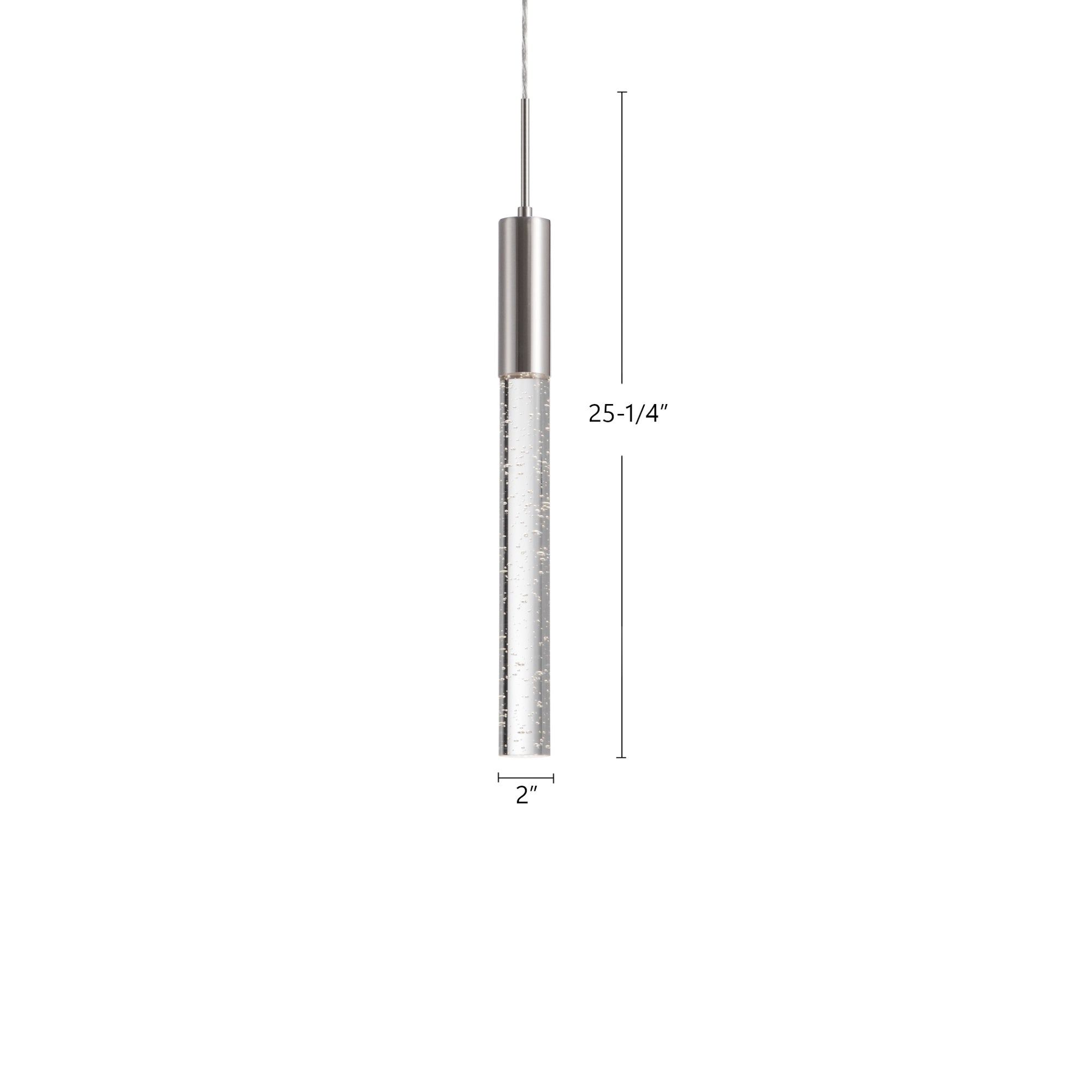 Pendula 21-in Chrome LED Pendant