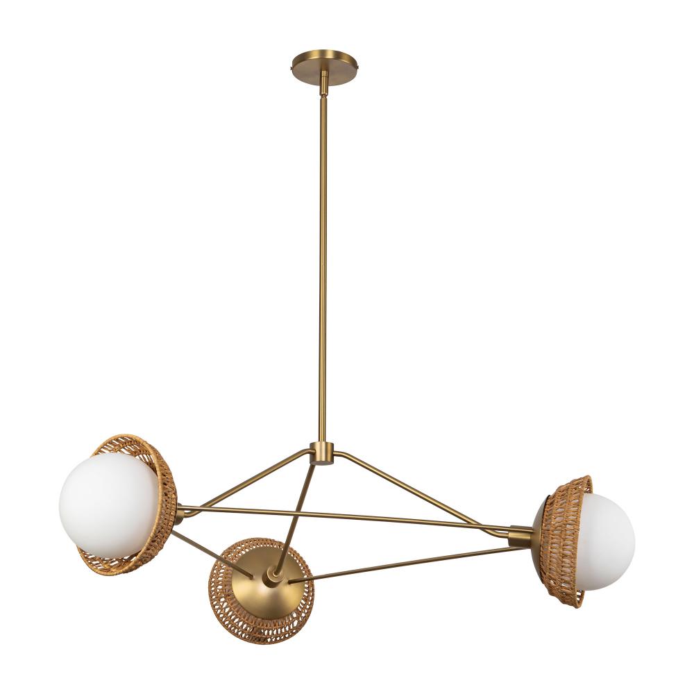 Alora Lighting PERTH CH490340BGOP Chandelier Bohemian - Brushed Gold