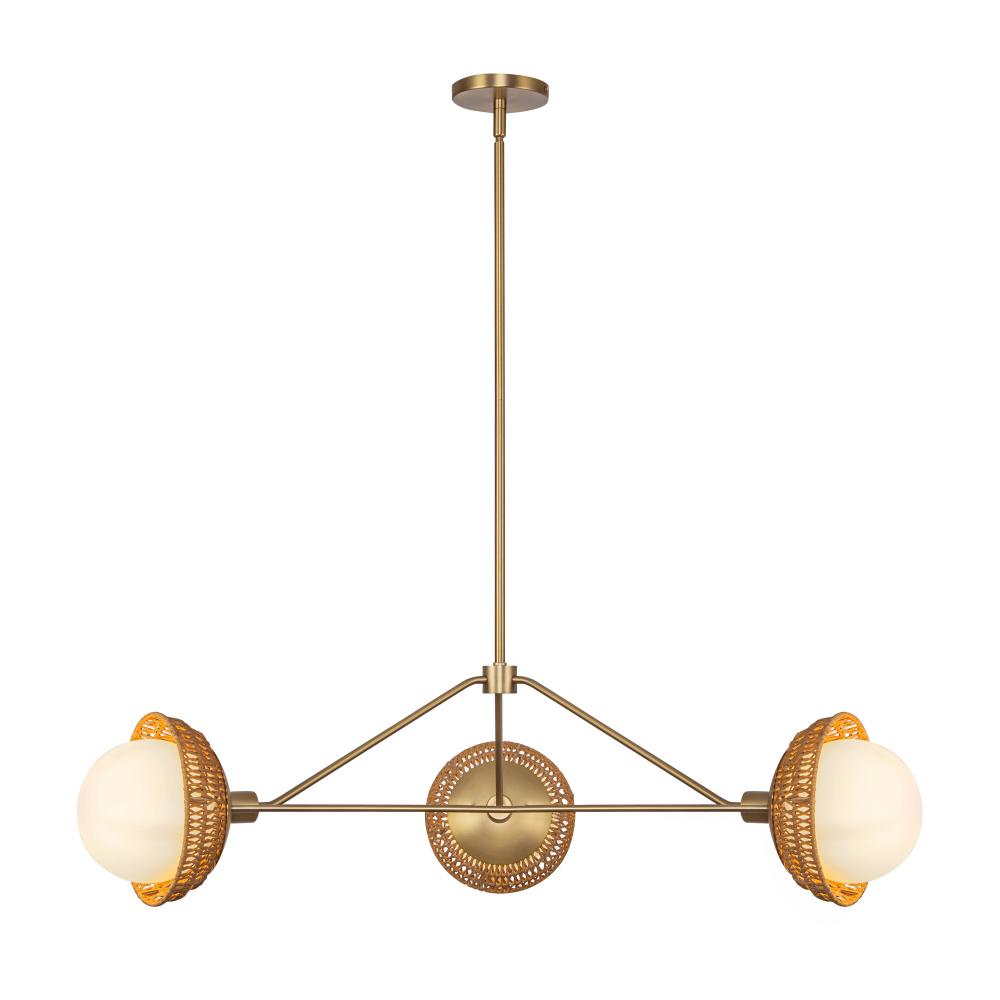 Alora Lighting PERTH CH490340BGOP Chandelier Bohemian - Brushed Gold