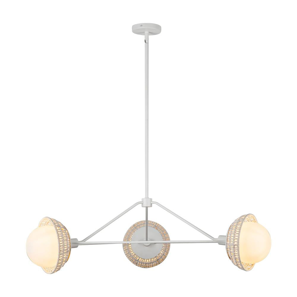 Alora Lighting PERTH CH490340WHOP Chandelier Bohemian - White