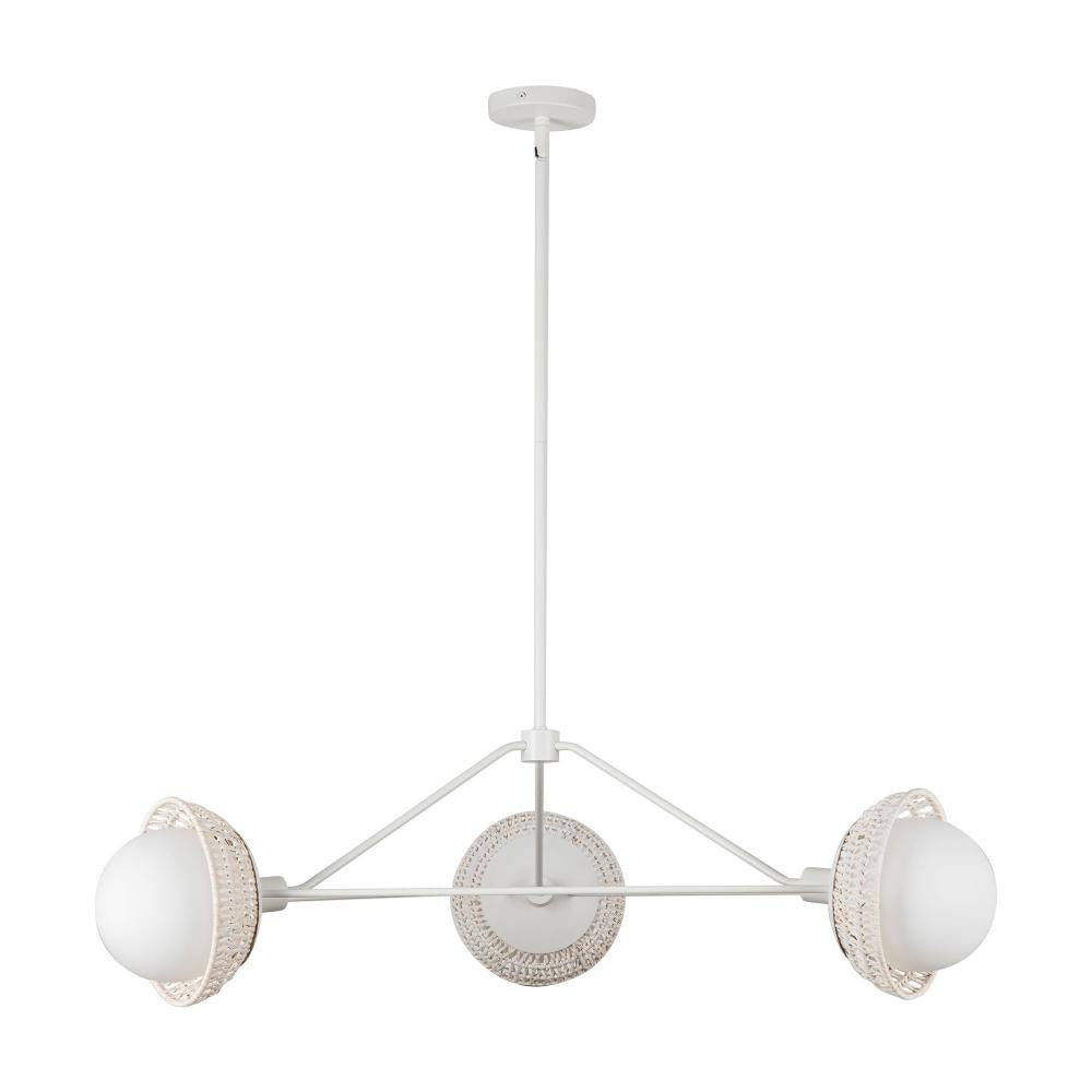 Alora Lighting PERTH CH490340WHOP Chandelier Bohemian - White