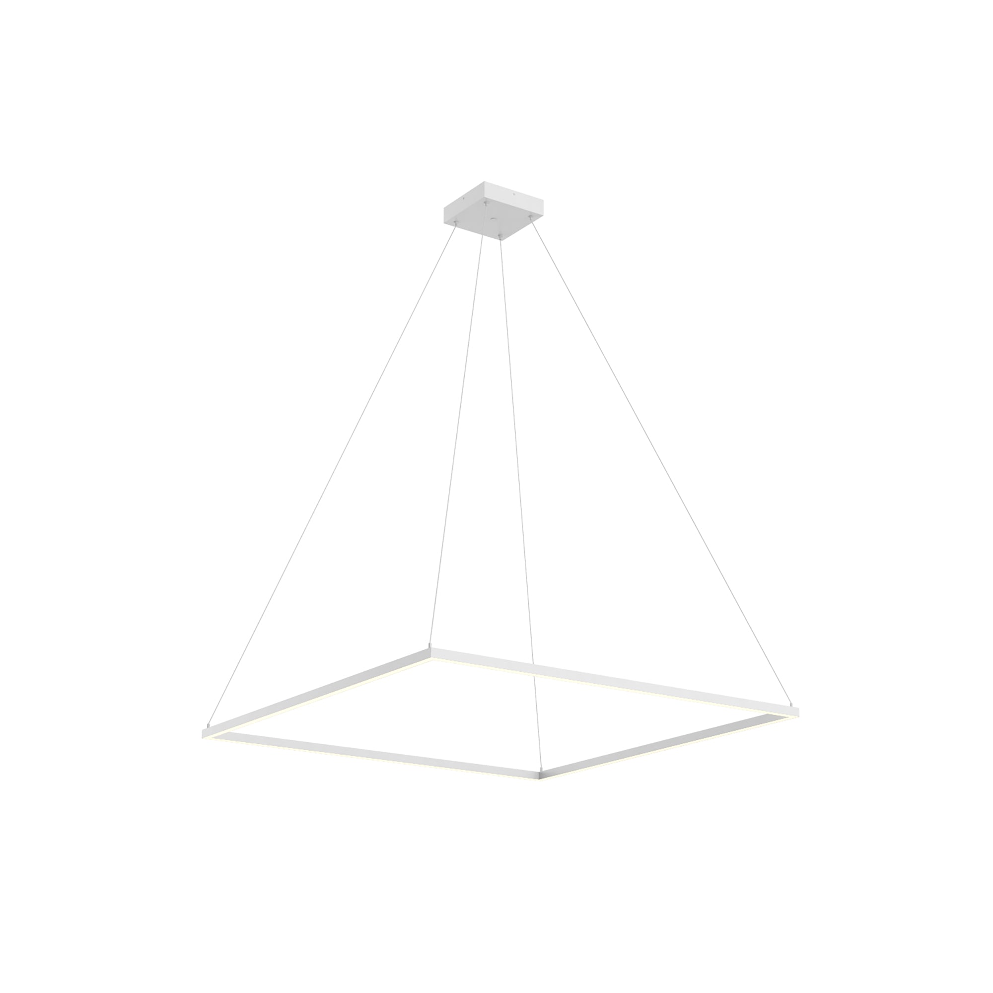 Piazza 48-in White LED Pendant