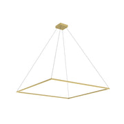 Piazza 60-in Brushed Gold LED Pendant