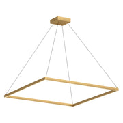 Piazza 72-in Brushed Gold LED Pendant
