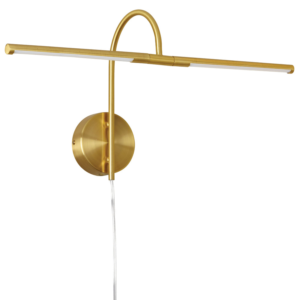 Dainolite DISPLAY/EXHIBIT PICLED-242-AGB Sconce Contemporary - Aged Brass