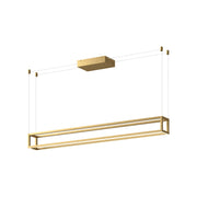 Plaza 48-in Brushed Gold LED Linear Pendant