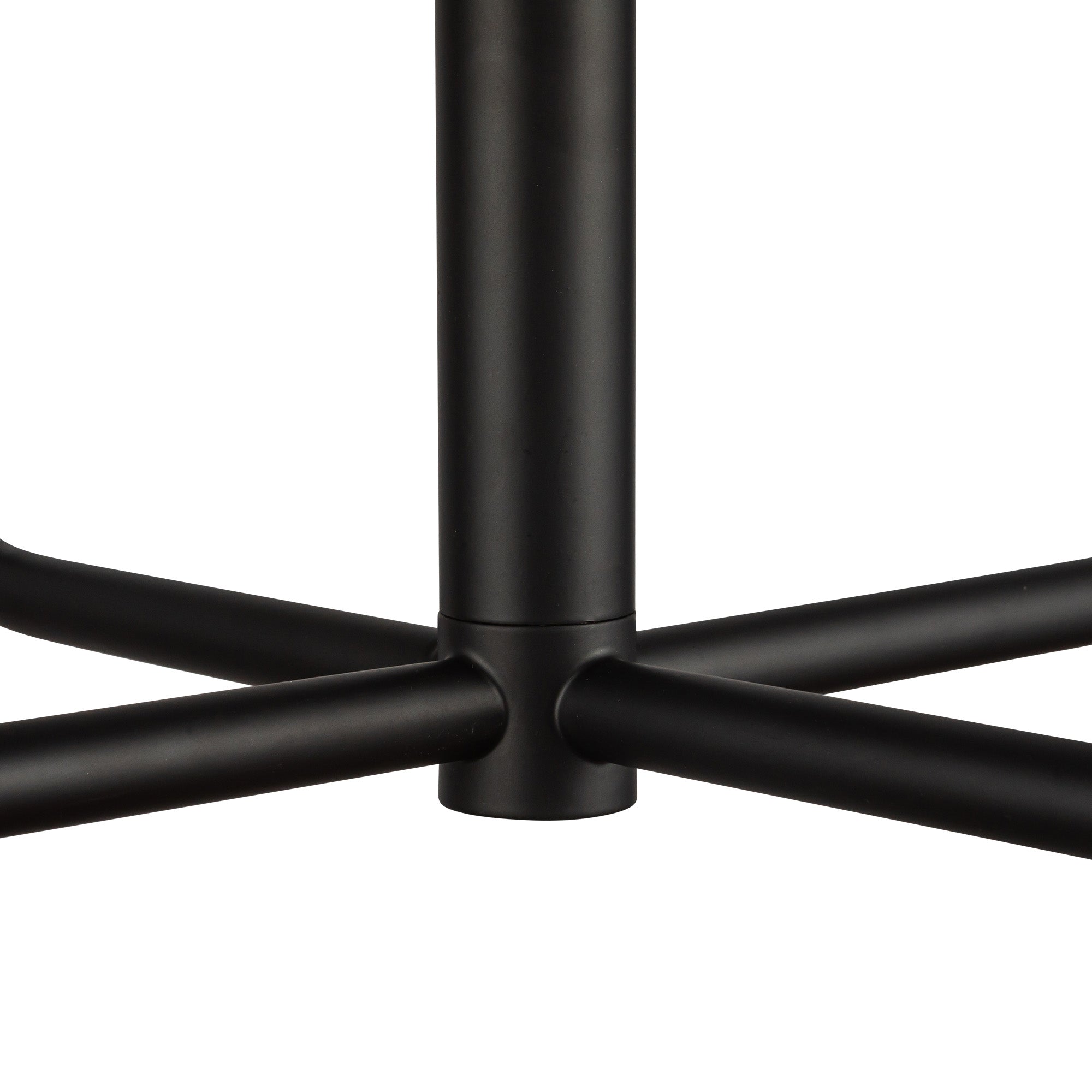 Plisse 23-in Matte Black 4 Lights Chandeliers