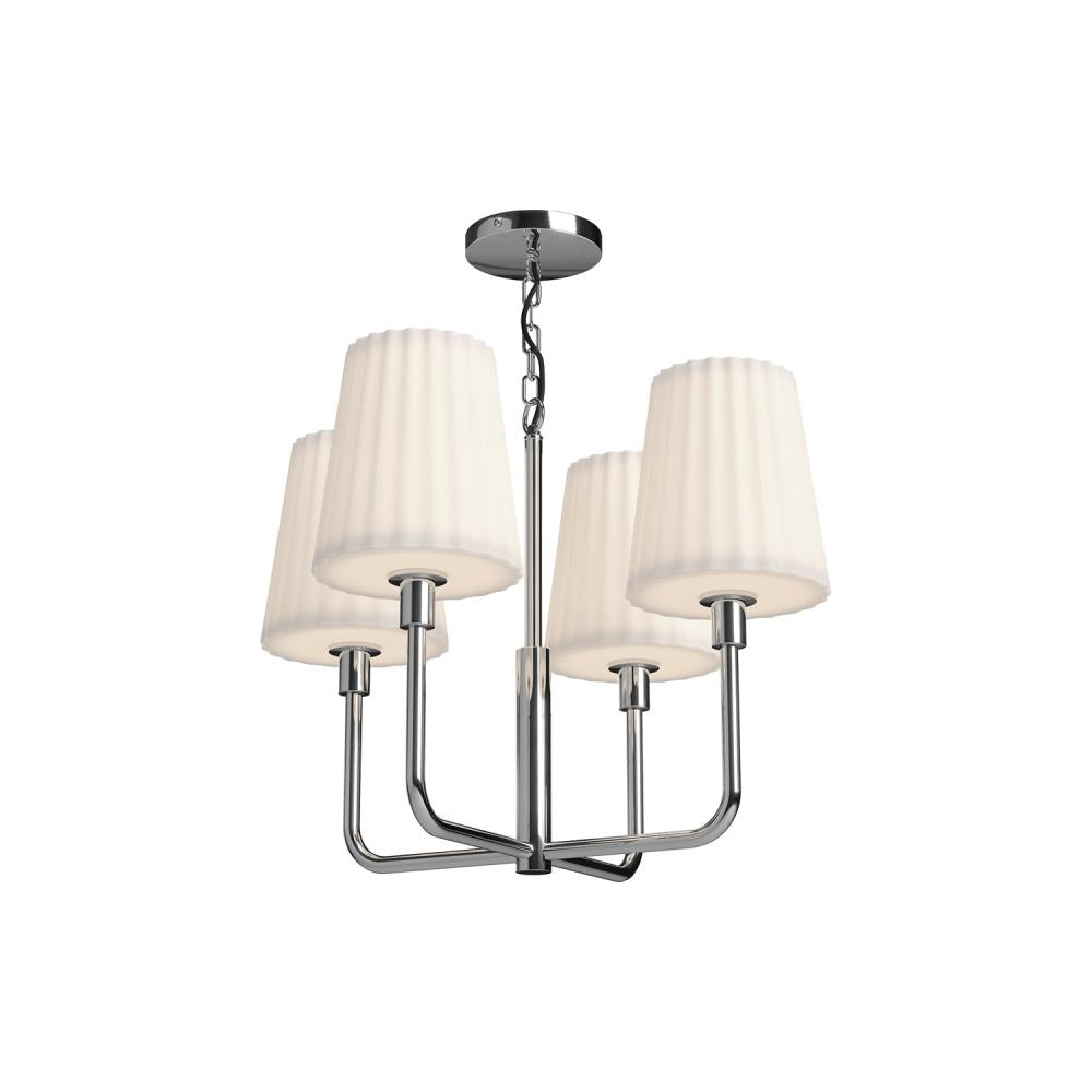 Alora Lighting PLISSE CH628423CHOP Chandelier - Chrome