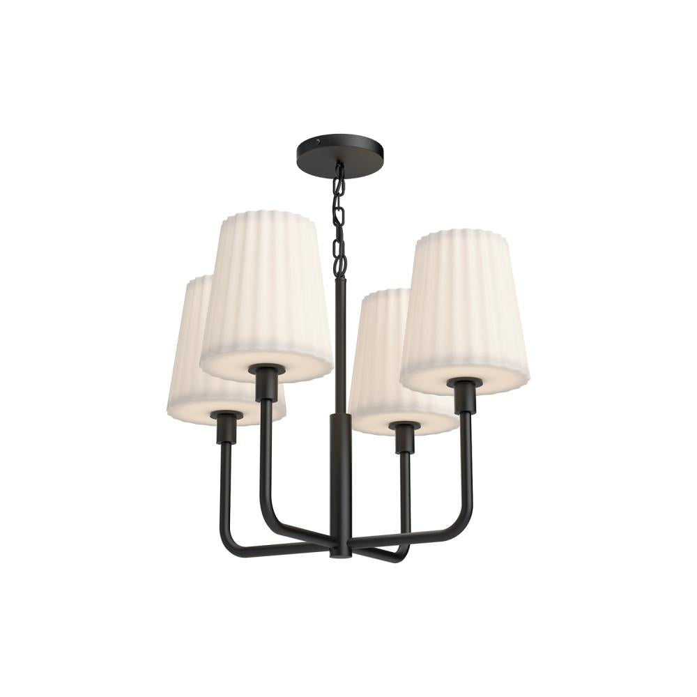 Alora Lighting PLISSE CH628423MBOP Chandelier - Matte Black