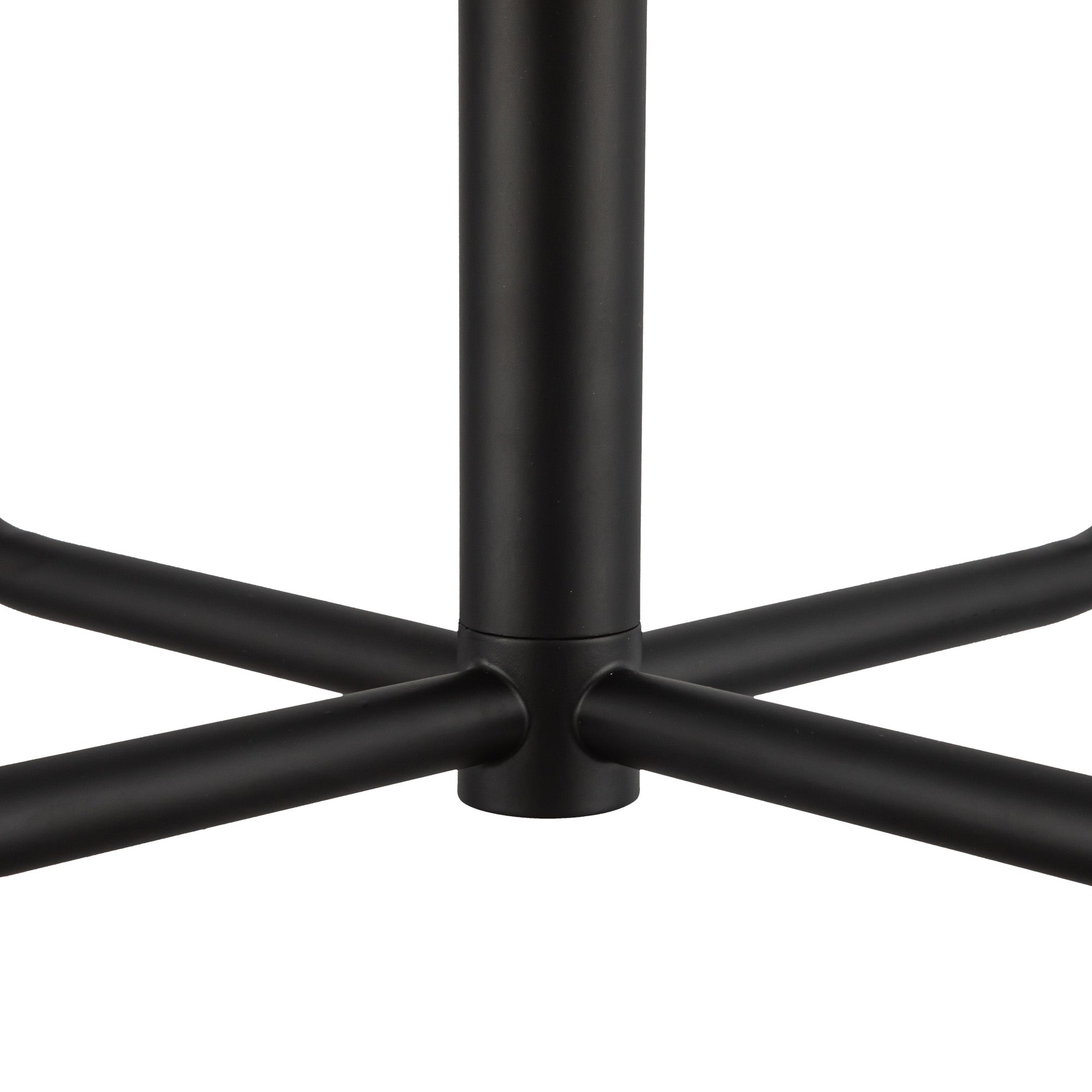 Plisse 23-in Matte Black/Opal Matte Glass 4 Lights Chandeliers