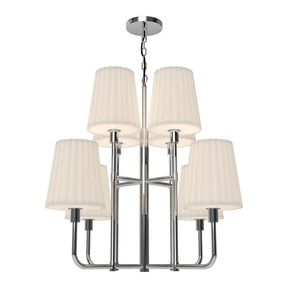 Alora Lighting PLISSE CH628830CHOP Chandelier - Chrome