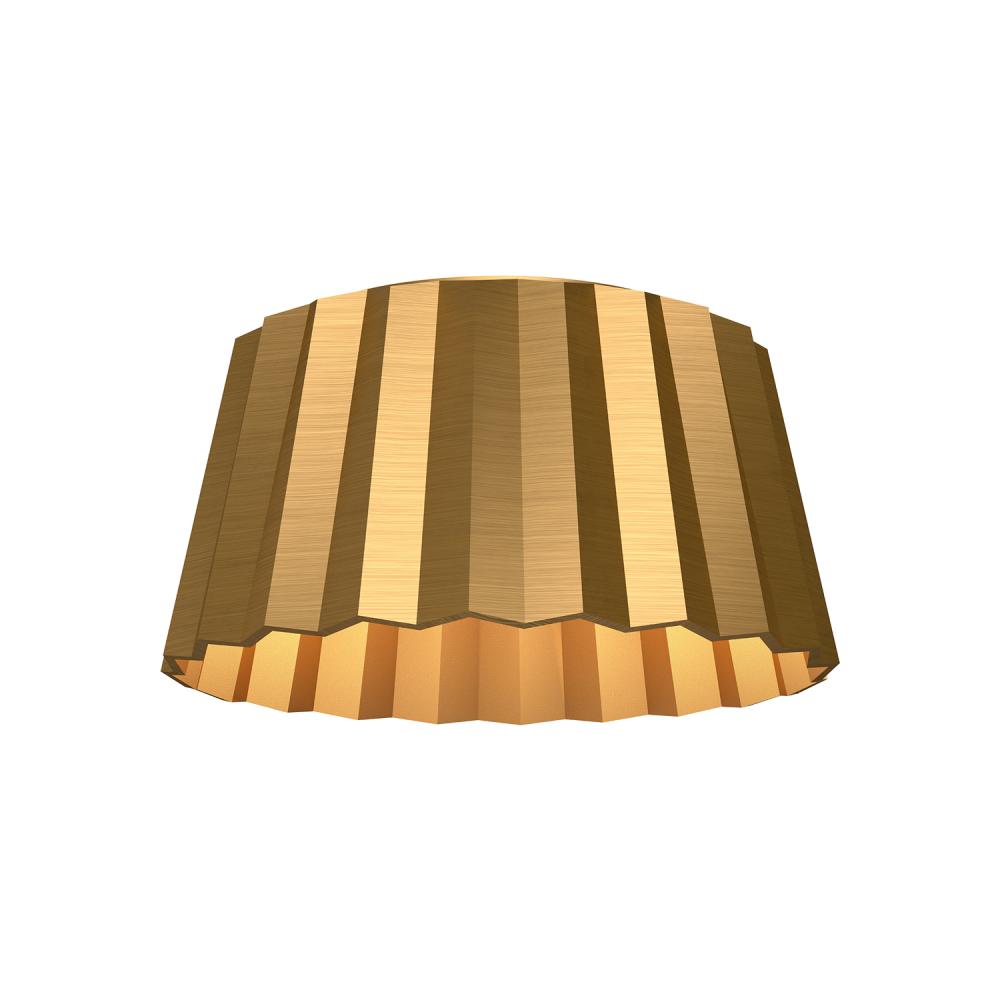 Alora Lighting PLISSE FM528514AG Flush Mount - Aged Gold