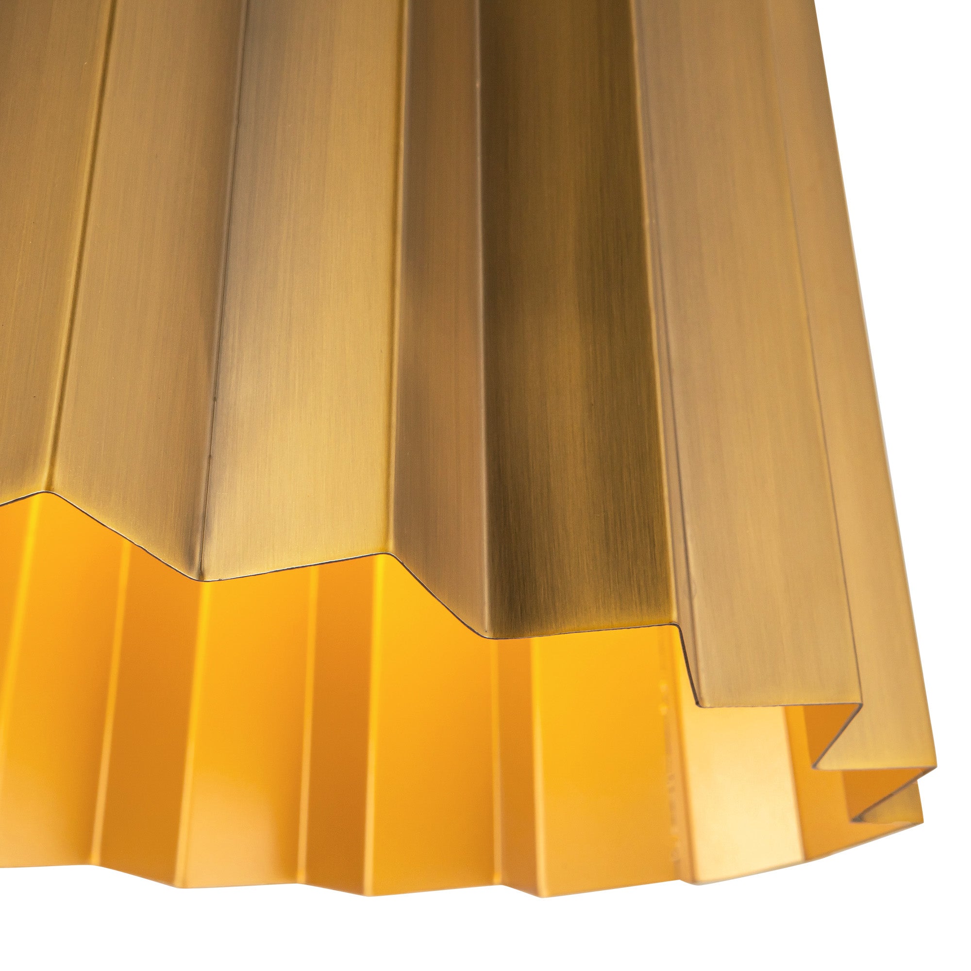 Plisse 14-in Aged Gold 2 Lights Flush Mount