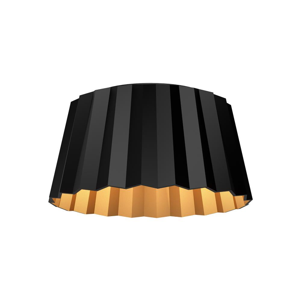 Alora Lighting PLISSE FM528514MB Flush Mount - Matte Black