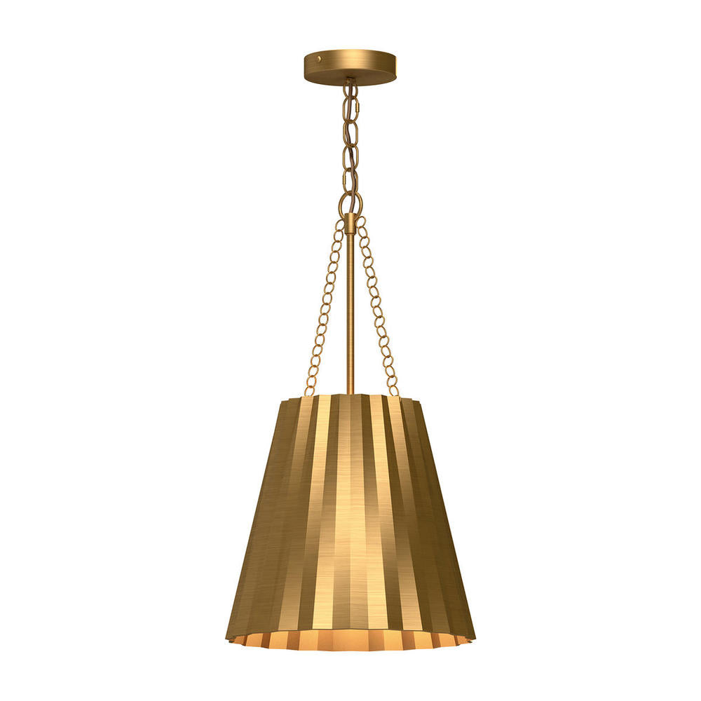 Alora Lighting PLISSE PD528012AG Pendant - Aged Gold