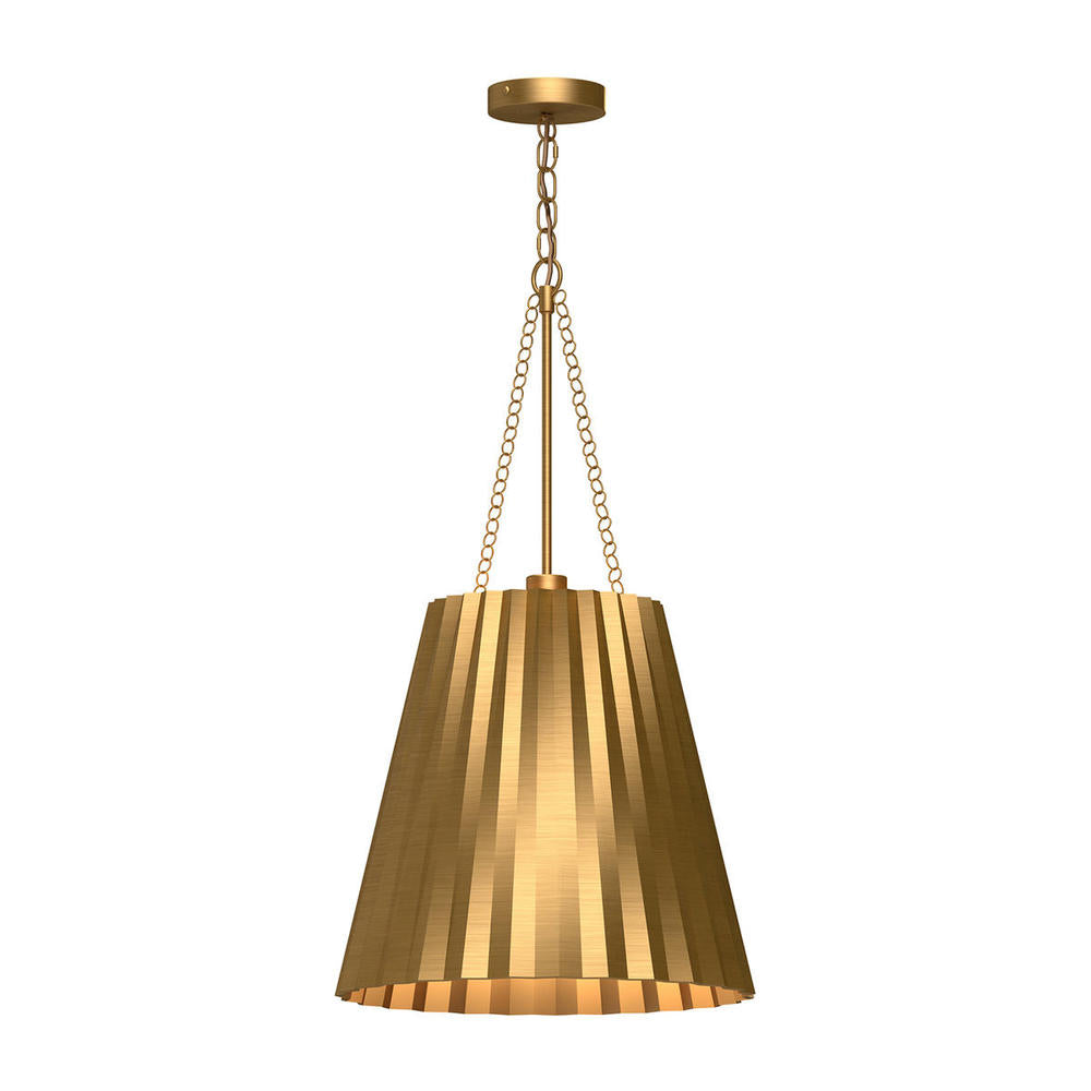 Alora Lighting PLISSE PD528116AG Pendant - Aged Gold