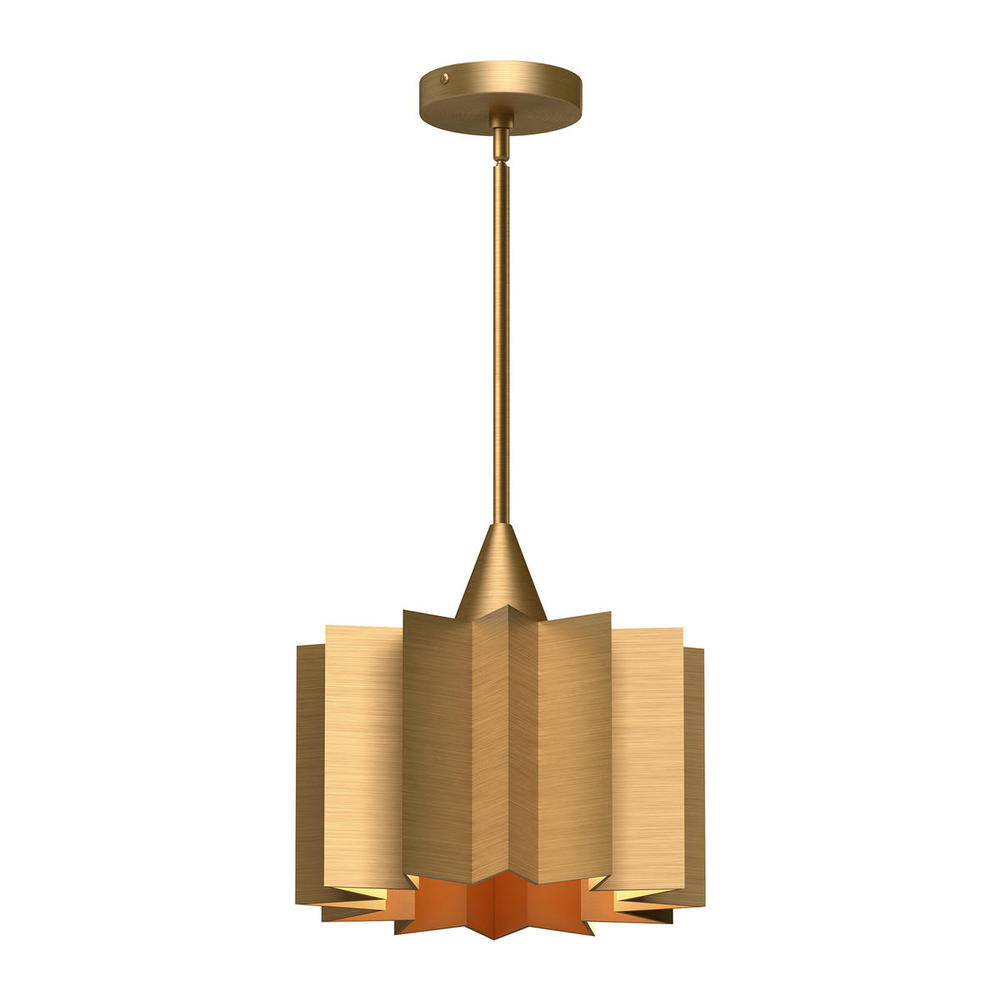 Alora Lighting PLISSE PD528412AG Pendant - Aged Gold