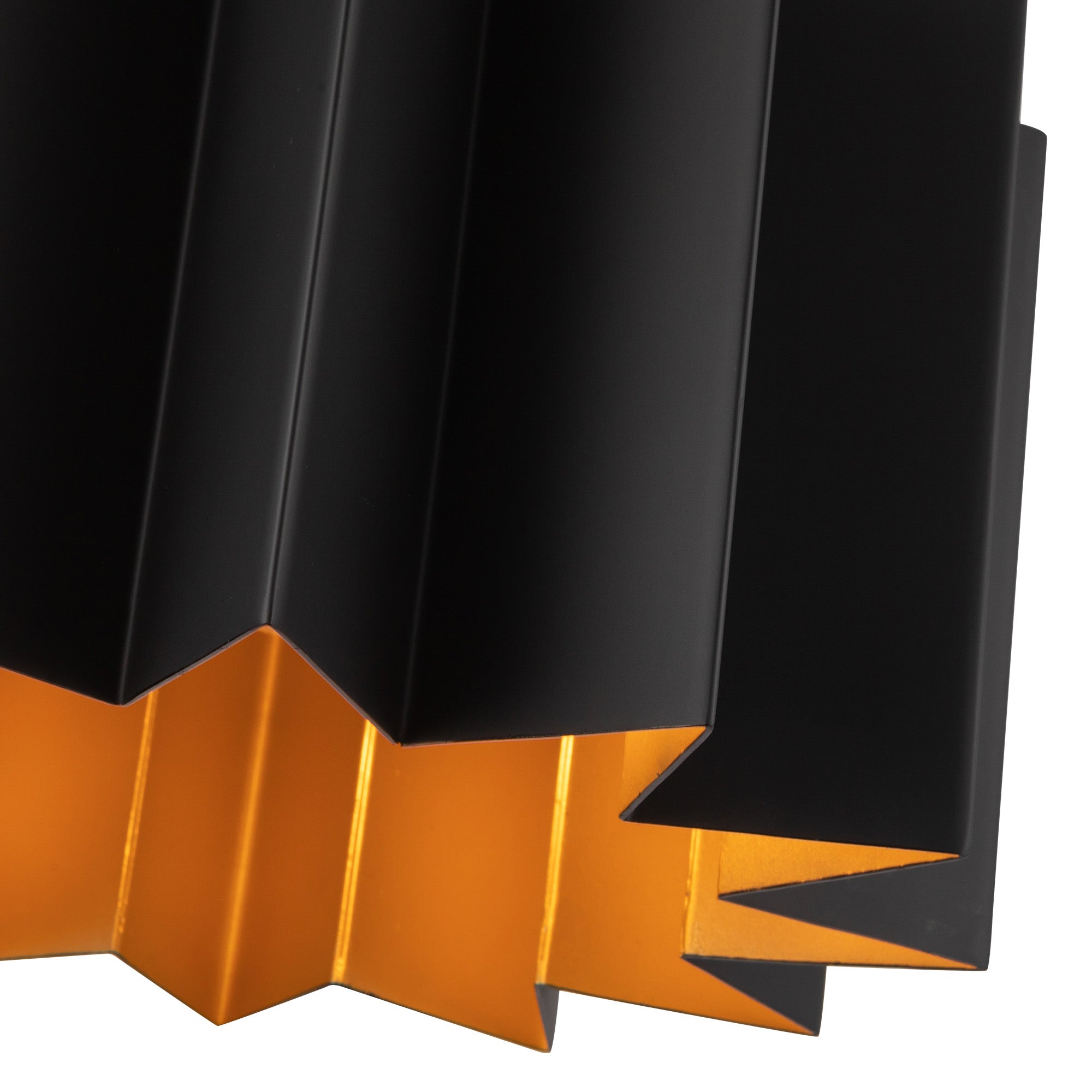 Plisse 12-in Matte Black 1 Light Pendant