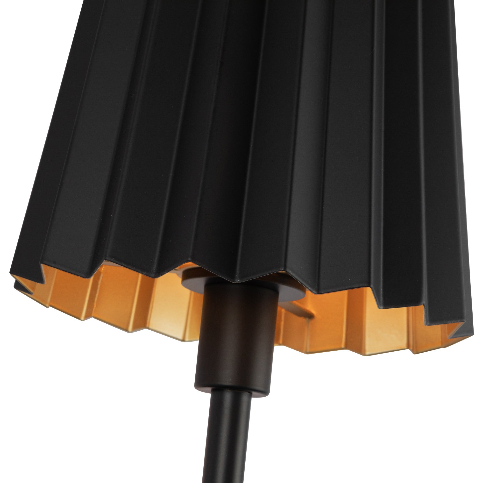 Plisse 7-in Matte Black 1 Light Wall/Vanity