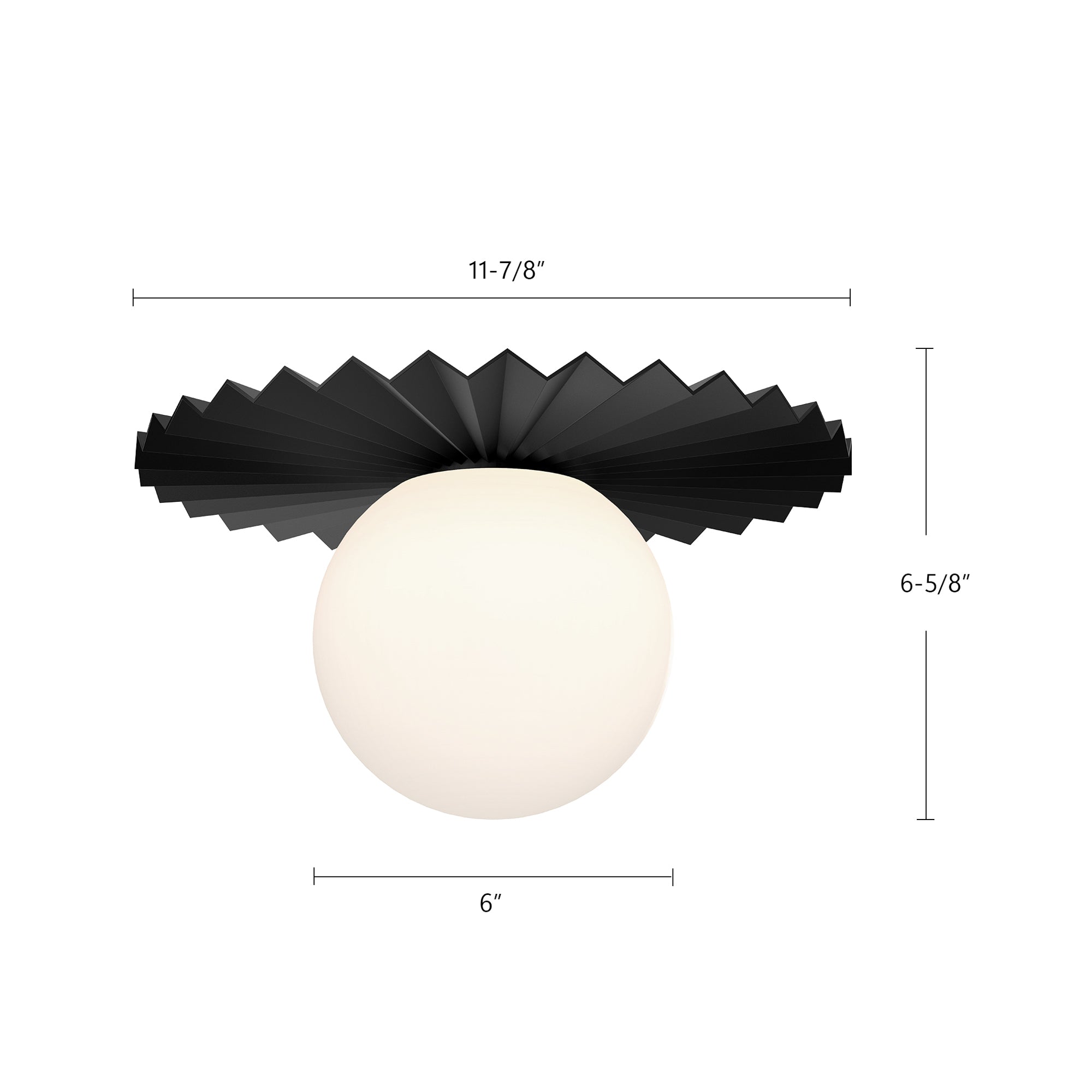Plume 12-in Brushed Gold/Opal Matte Glass 1 Light Flush Mount