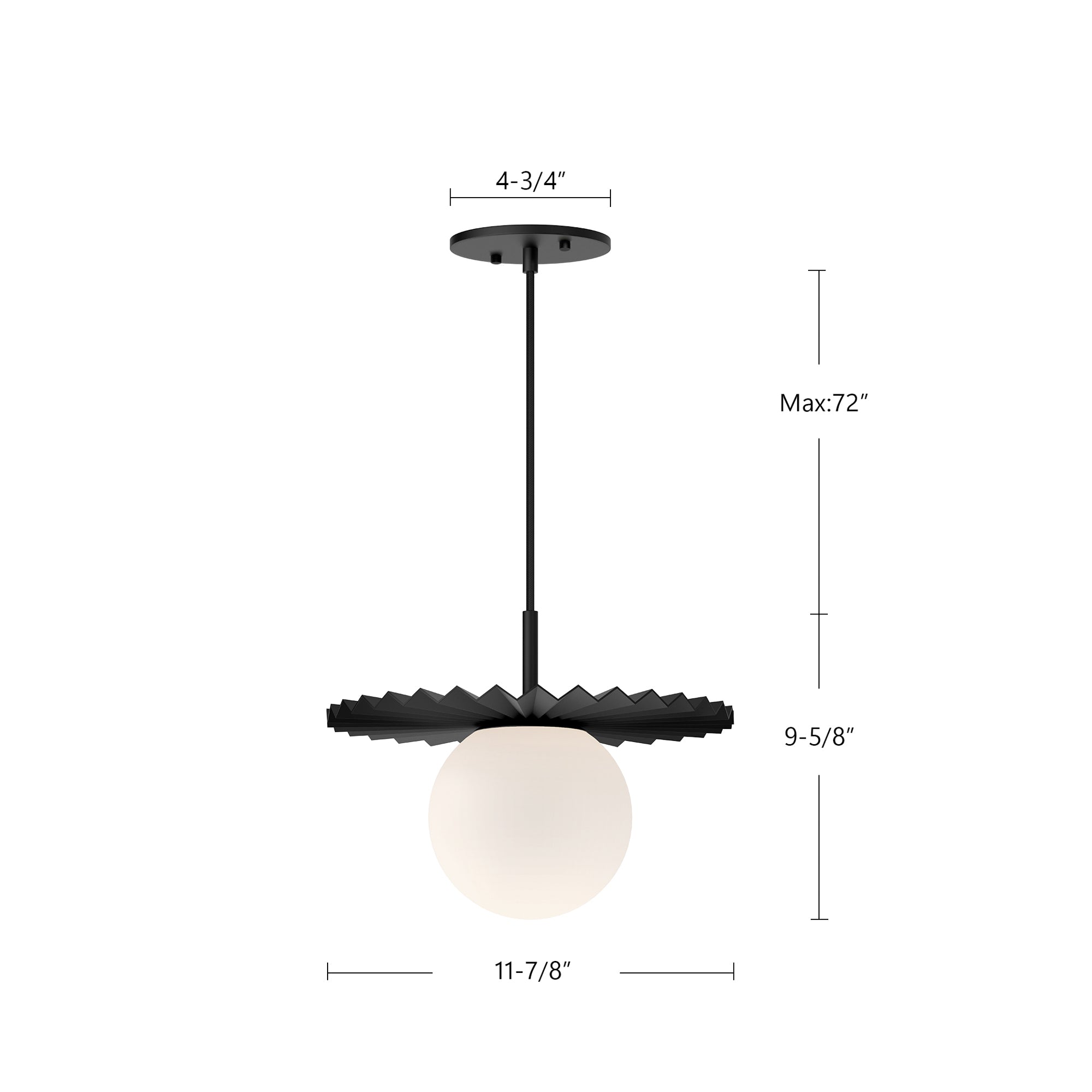 Plume 12-in Brushed Gold/Opal Matte Glass 1 Light Pendant