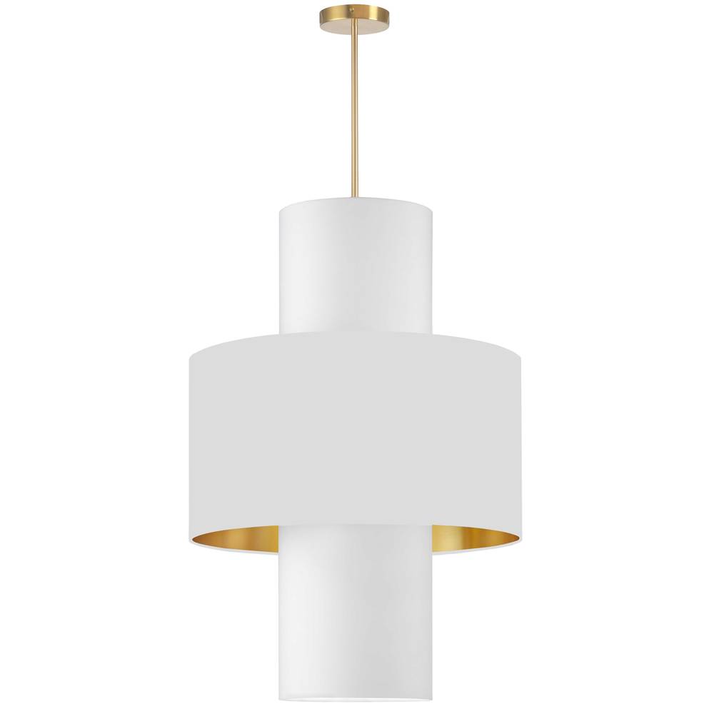 Dainolite POA-224P-AGB-692-790 Pendant Contemporary - Aged Brass